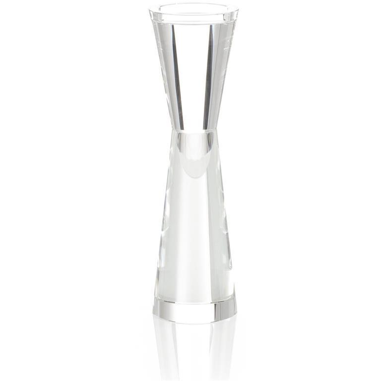 Crystal Hourglass III 14 X 4.25 inch Candleholder