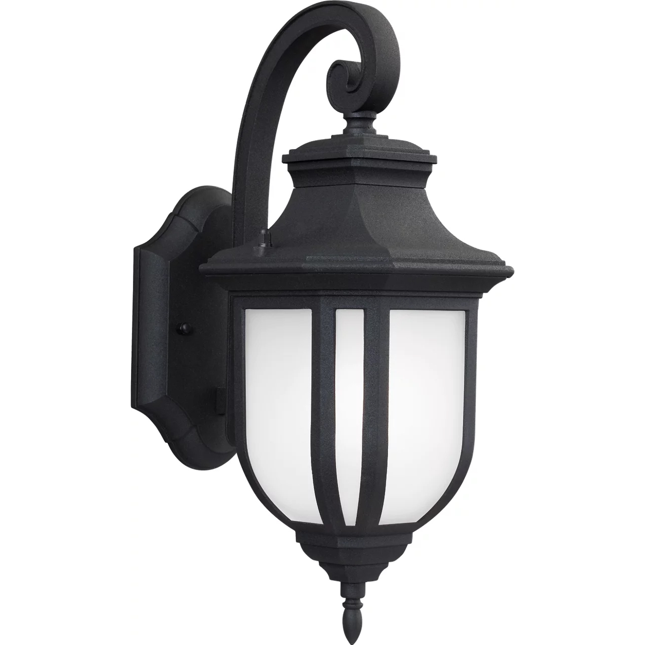 Childress 1 Light 14.63 inch Black Outdoor Wall Lantern, Medium