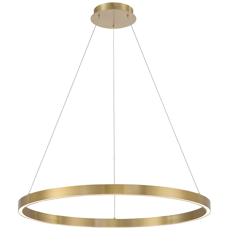 Lunar 32.25 inch Aged Brass Pendant Ceiling Light