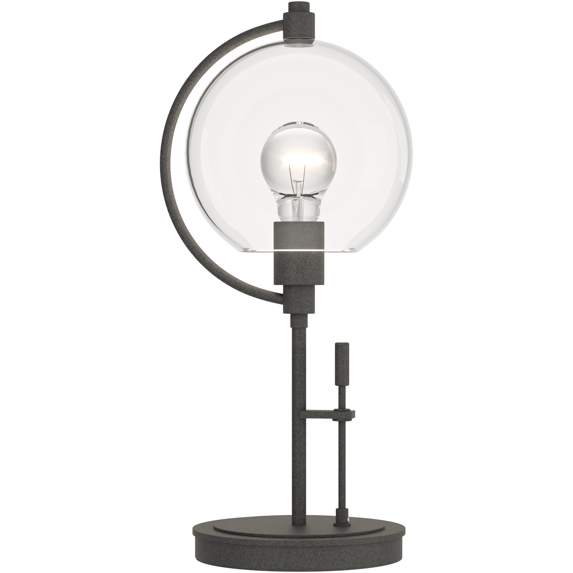 Pluto 19.3 inch 100 watt Natural Iron Table Lamp Portable Light in Clear