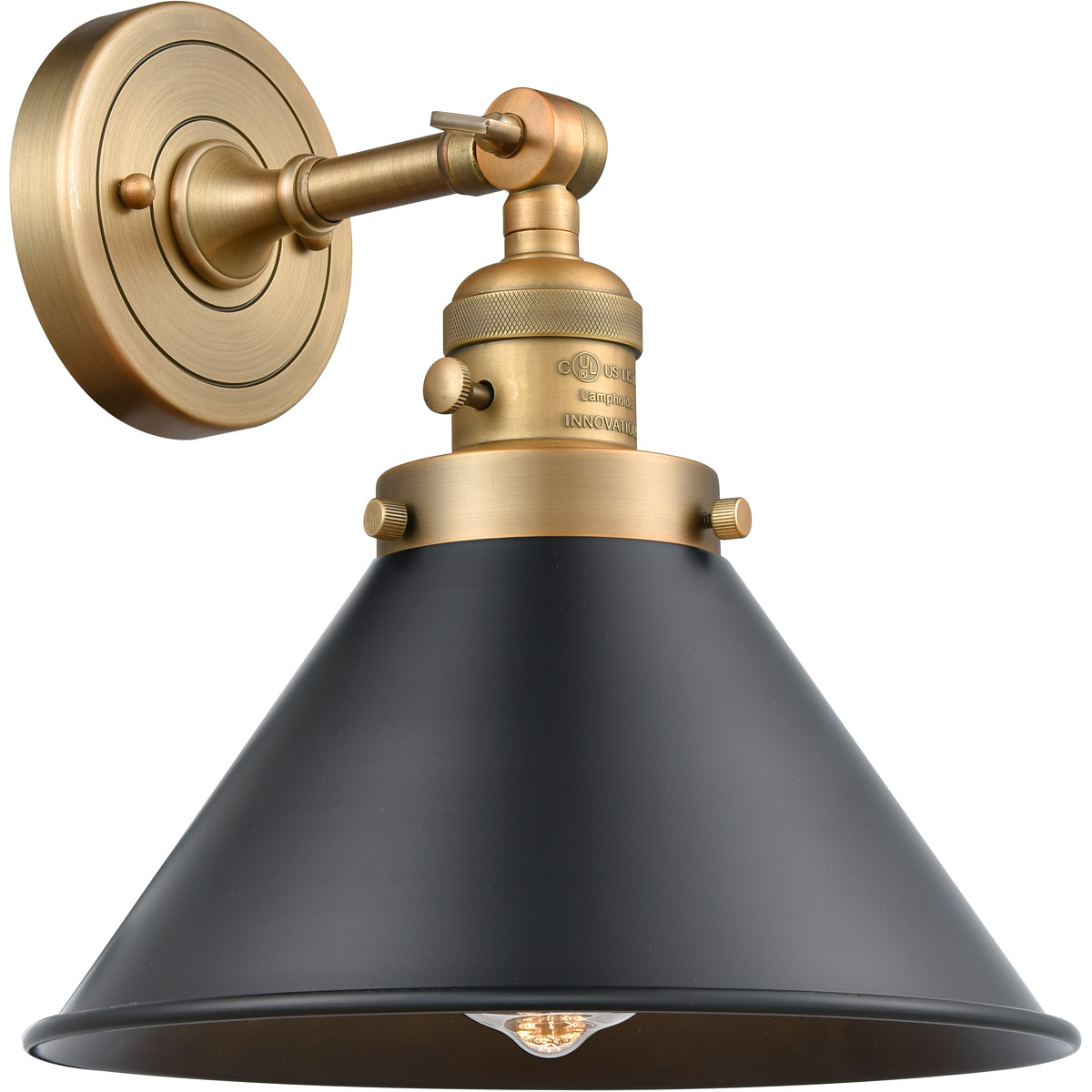 Franklin Restoration Briarcliff 1 Light 10 inch Brushed Brass Sconce Wall Light