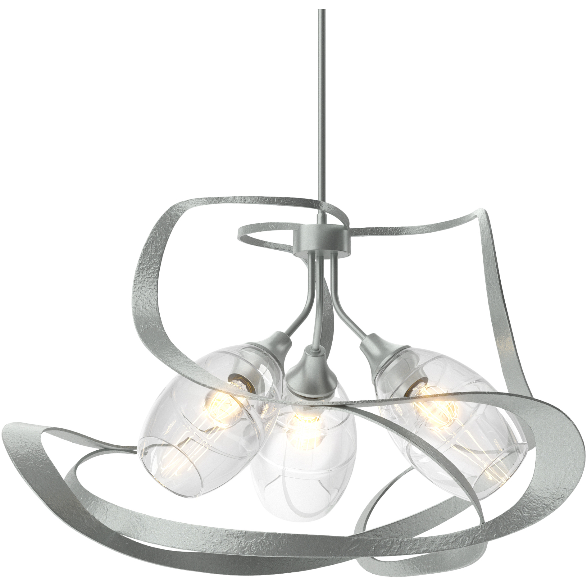 Nest 3 Light 30.6 inch Vintage Platinum Pendant Ceiling Light