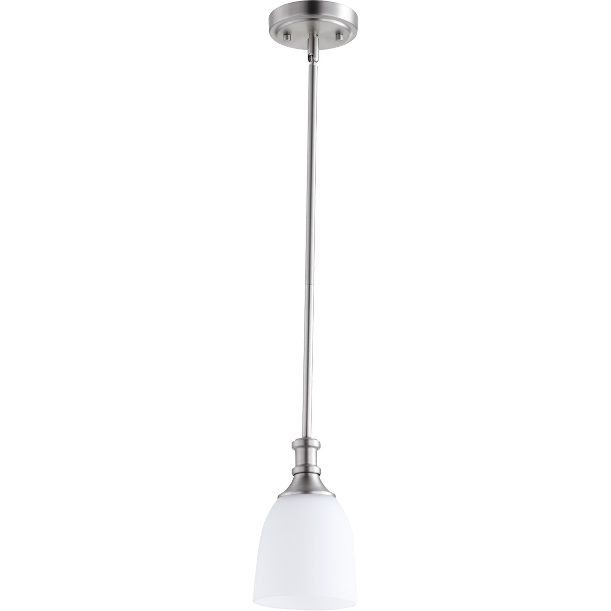 Richmond 1 Light 5.25 inch Satin Nickel Mini Pendant Ceiling Light in Satin Opal