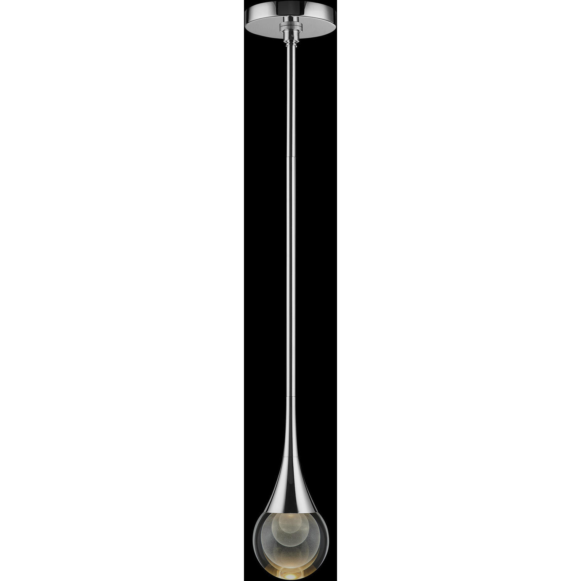 Luna II 1 Light 4.75 inch Nickel Pendant Ceiling Light