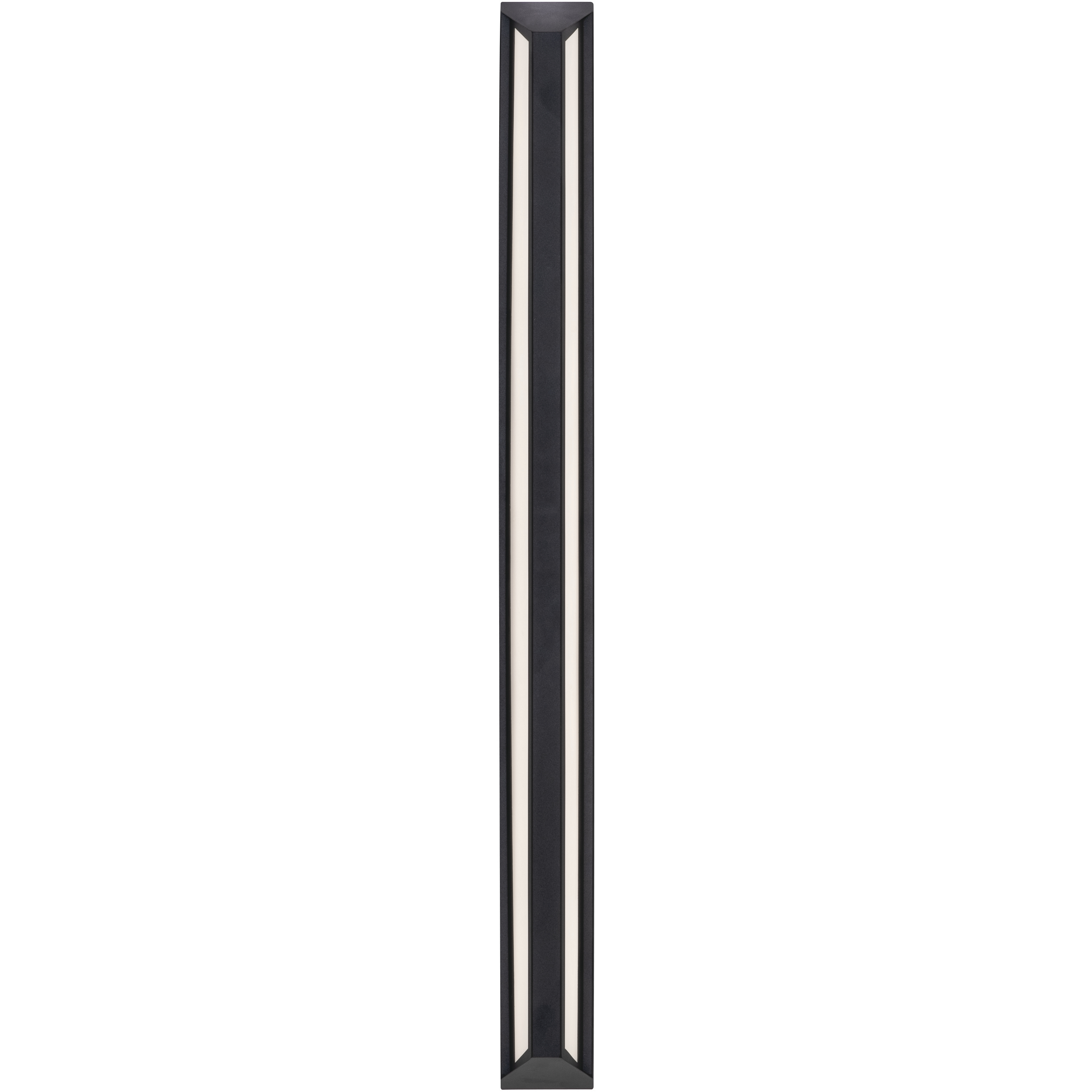 Fulton LED 48 inch Black Outdoor Sconce