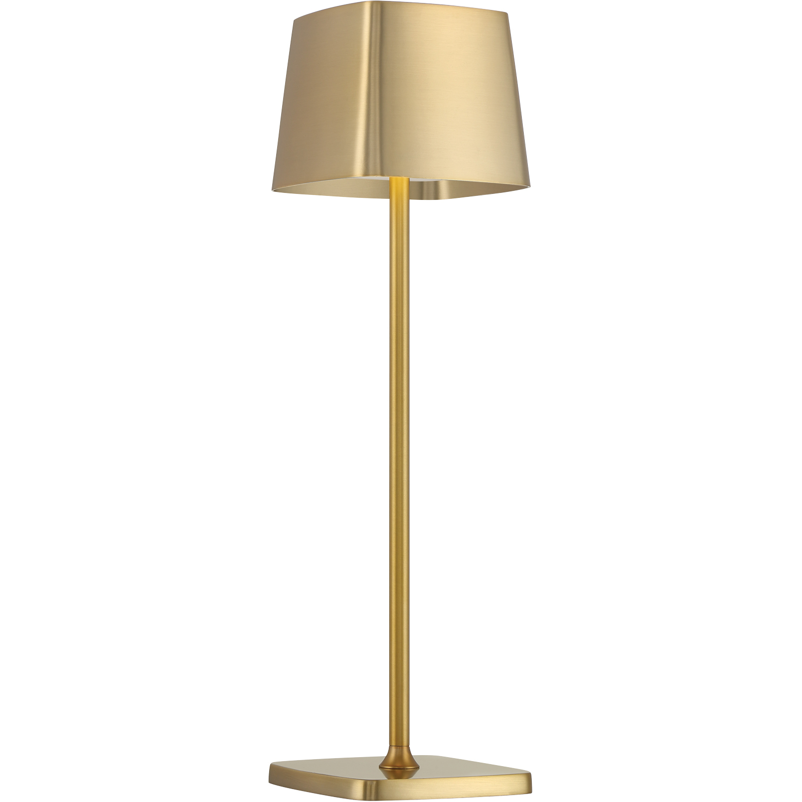 Task Portables 15 inch 3.00 watt Soft Brass Table Lamp Portable Light