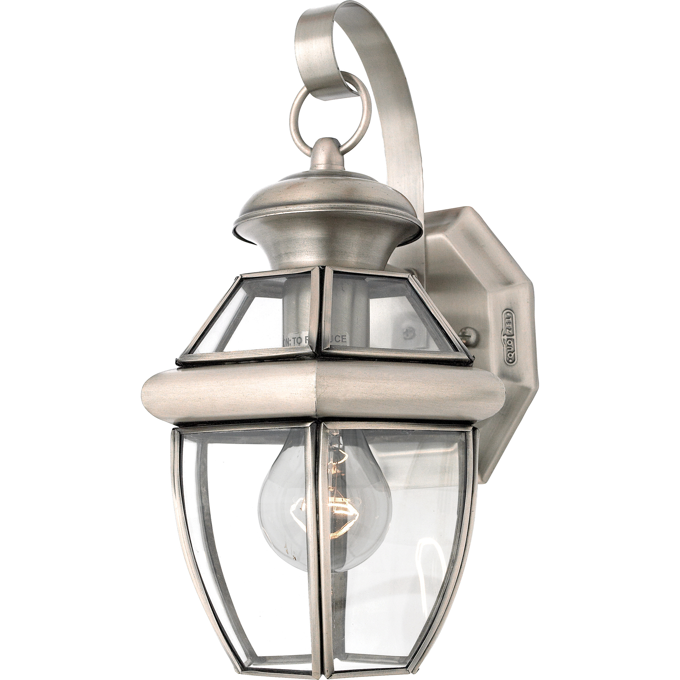 Newbury 1 Light 11.5 inch Pewter Outdoor Wall Lantern
