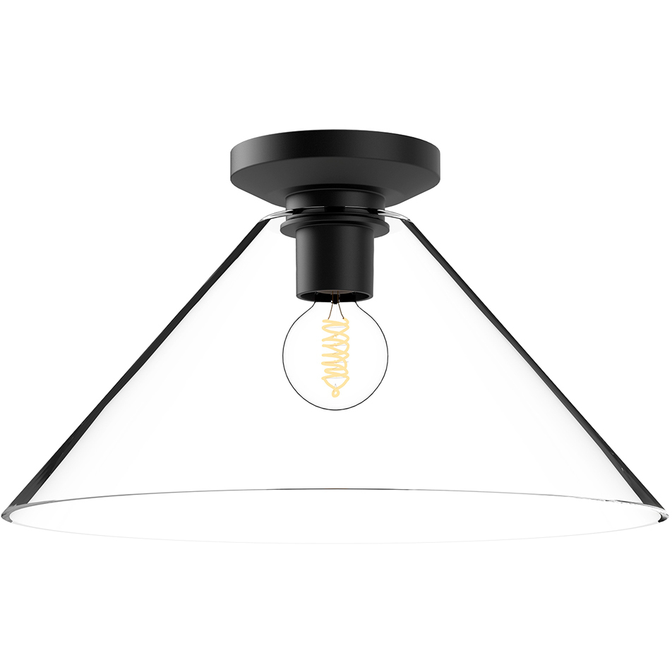 Alora Mood Salem 1 Light 14.13 inch Matte Black Flush Mount Ceiling Light