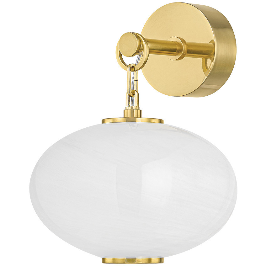 Nephele LED 10 inch Vintage Polished Brass Wall Sconce Wall Light