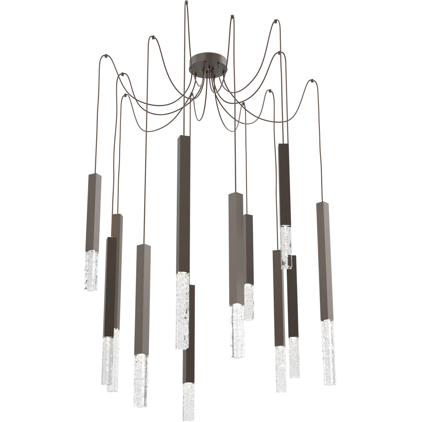 Axis XL LED 11 inch Flat Bronze Swag Multi-Pendant Ceiling Light