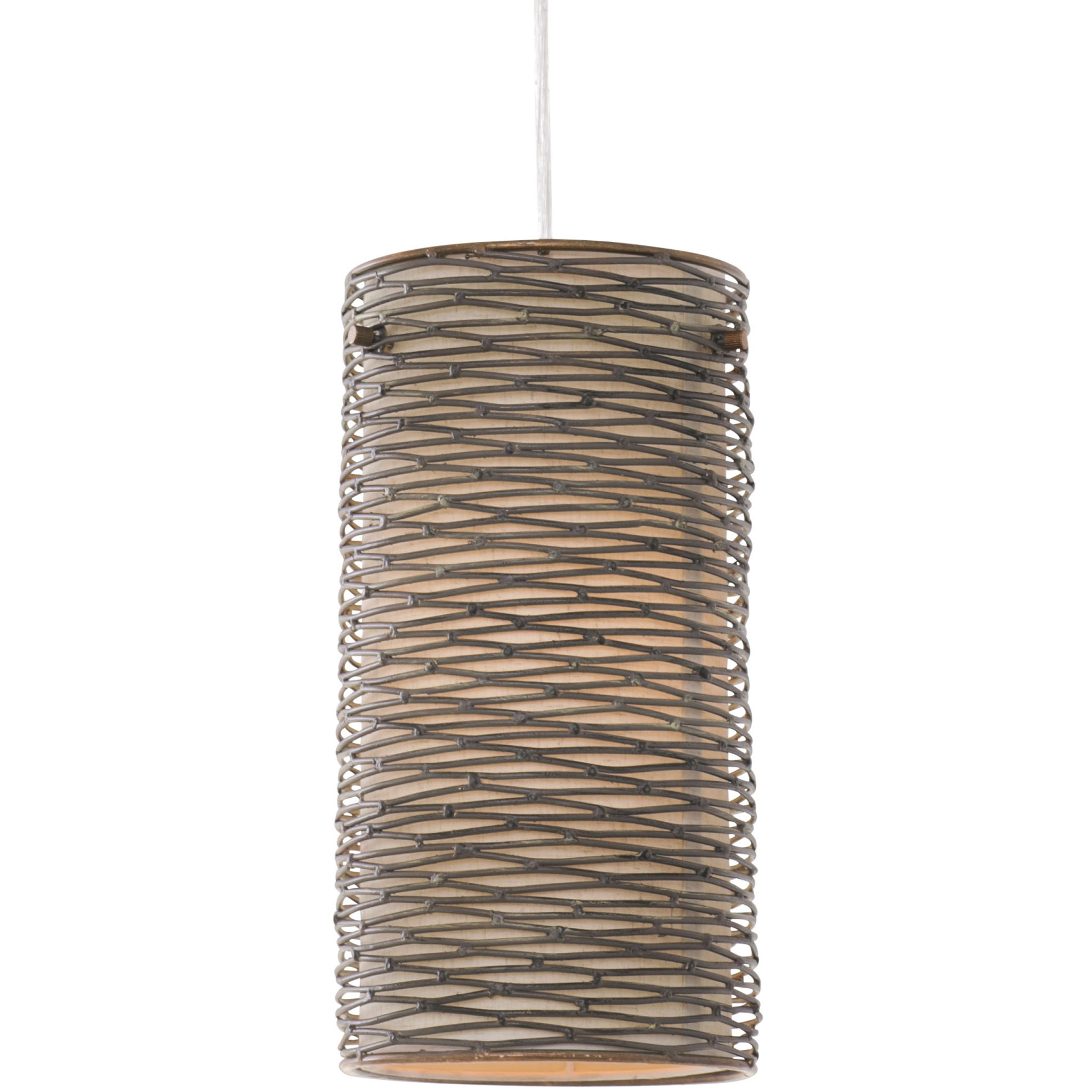 Flow 1 Light 6.63 inch Hammered Ore Mini Pendant Ceiling Light
