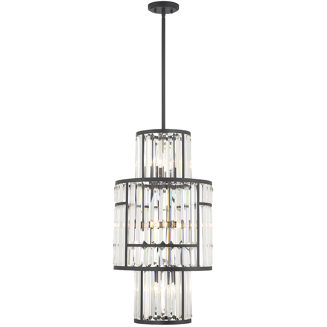 Rohe 8 Light 15.75 inch Matte Black Pendant Ceiling Light