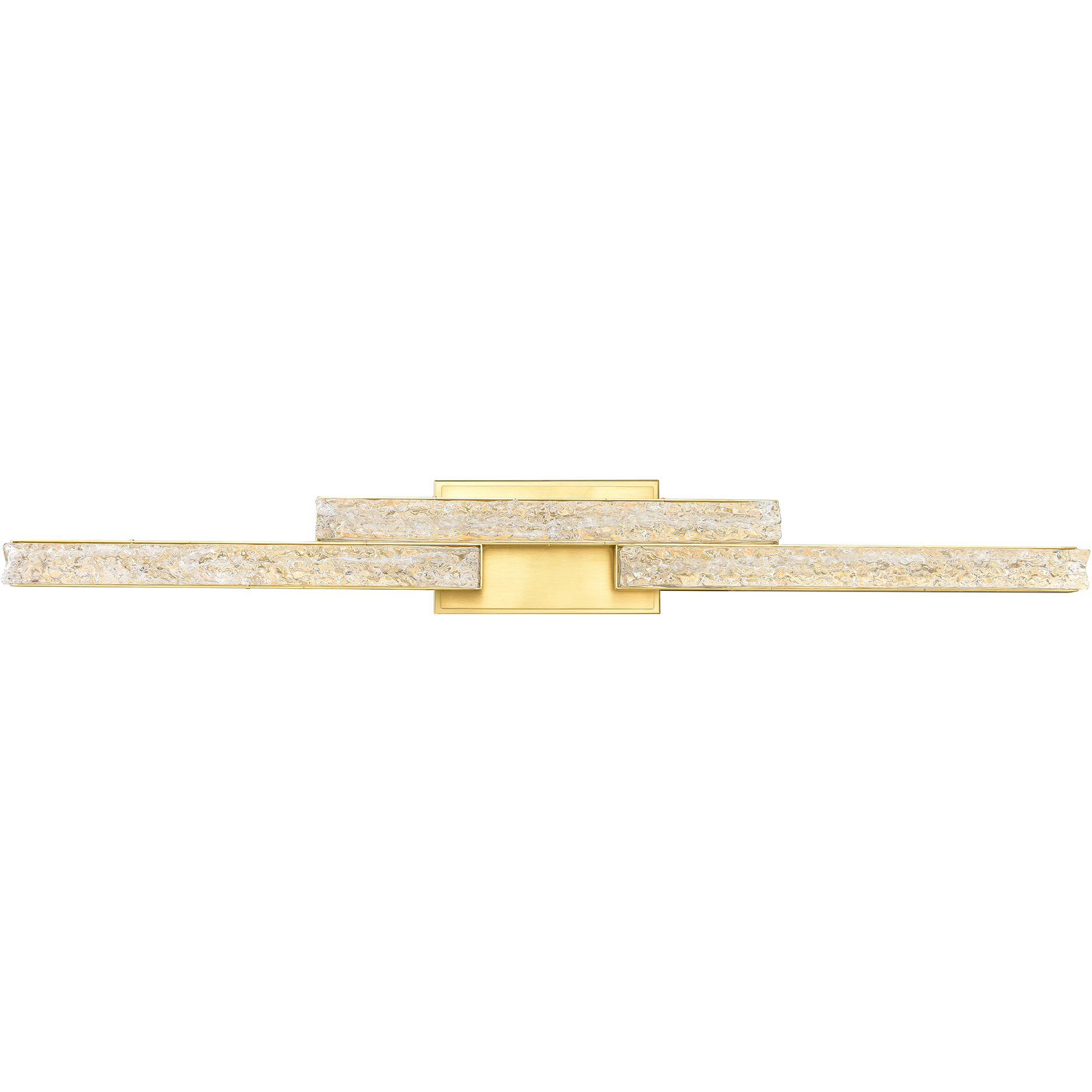 Stagger LED 36 inch Brass Vanity Light Wall Light