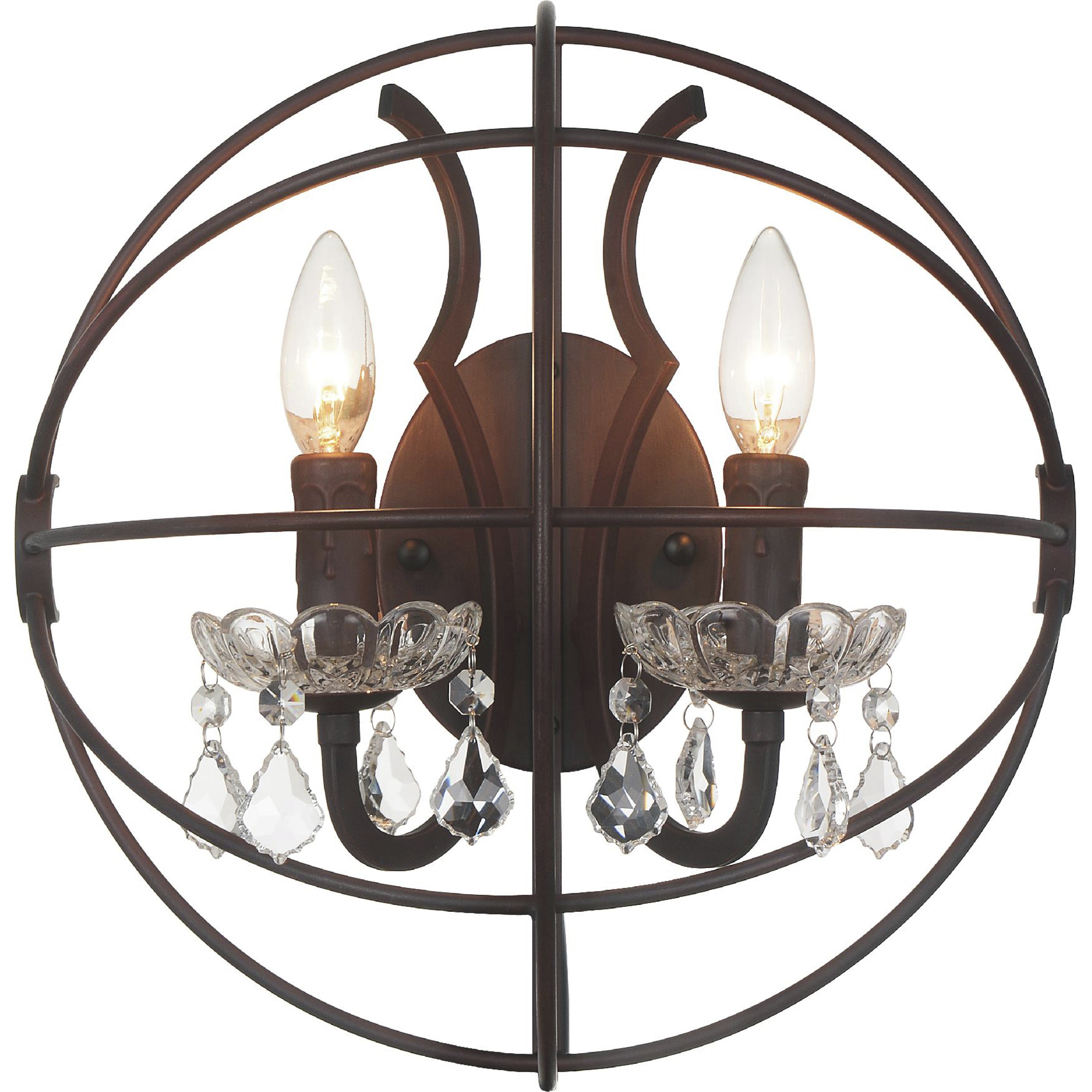 Campechia 2 Light 14 inch Brown Wall Light