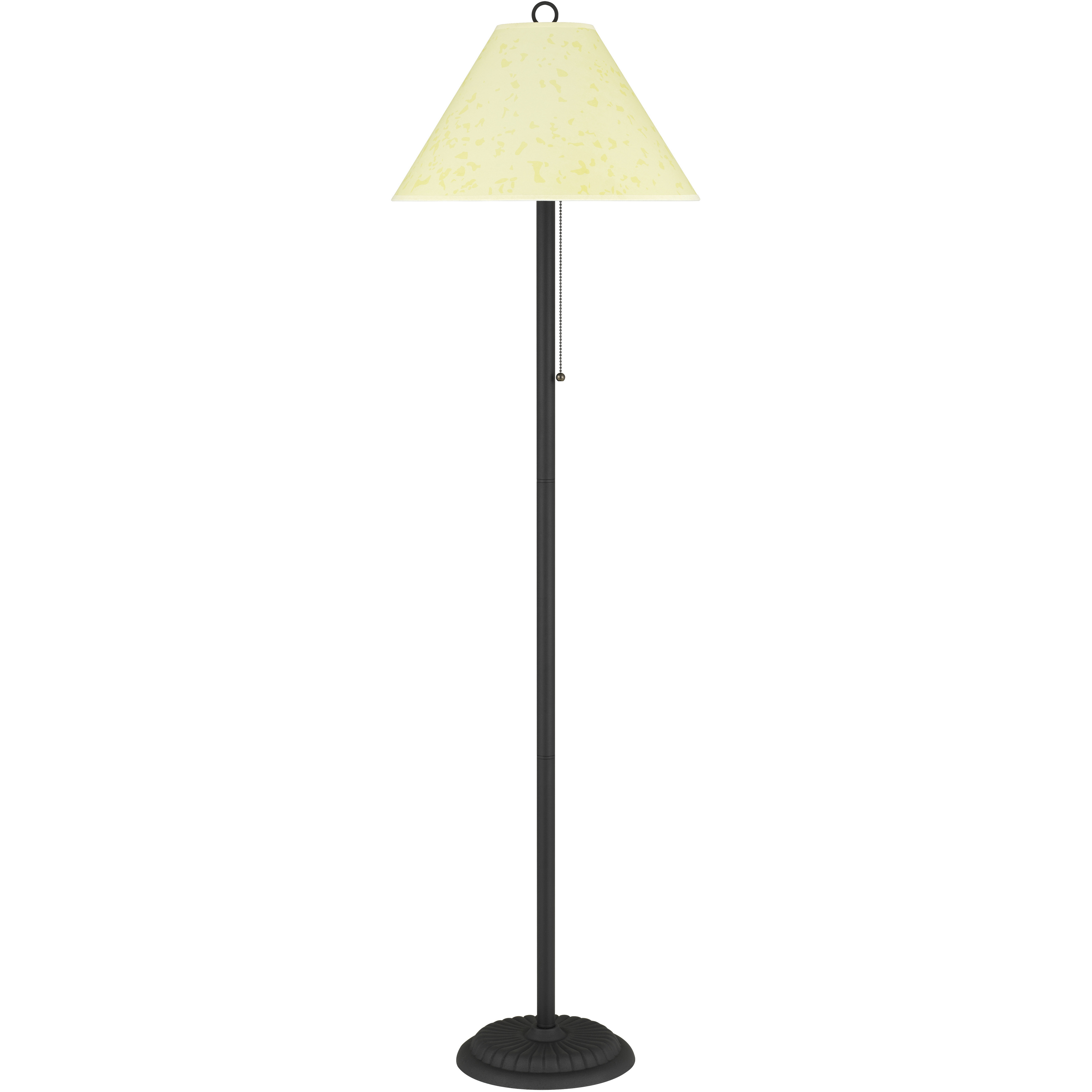 Candlestick 57 inch 100 watt Black and Rust Floor Lamp Portable Light