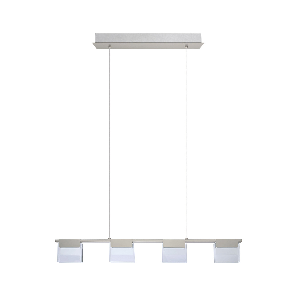 Vicino LED 29.53 inch Matte Nickel Linear Pendant Ceiling Light