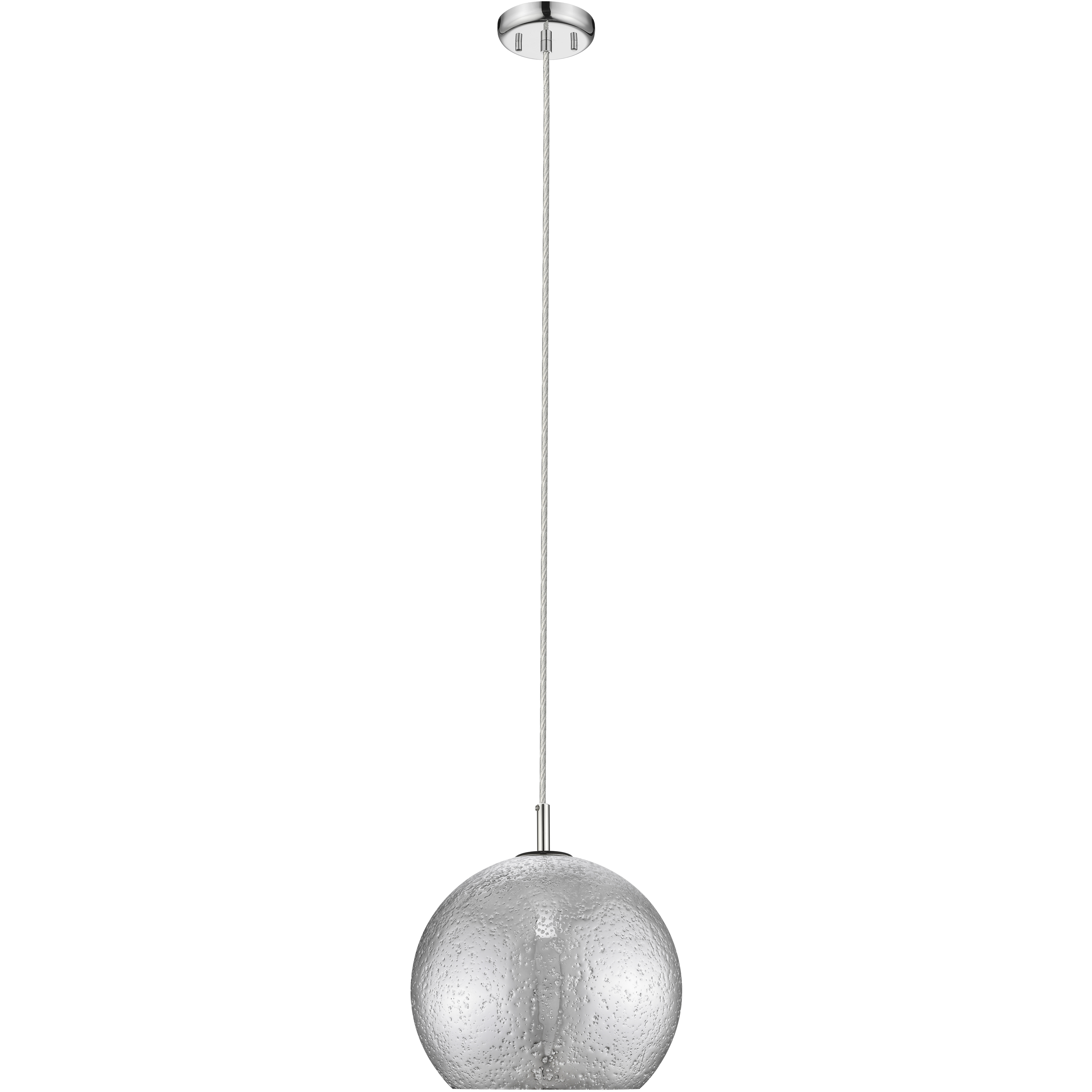 Nimbus 1 Light 12 inch Chrome Pendant Ceiling Light