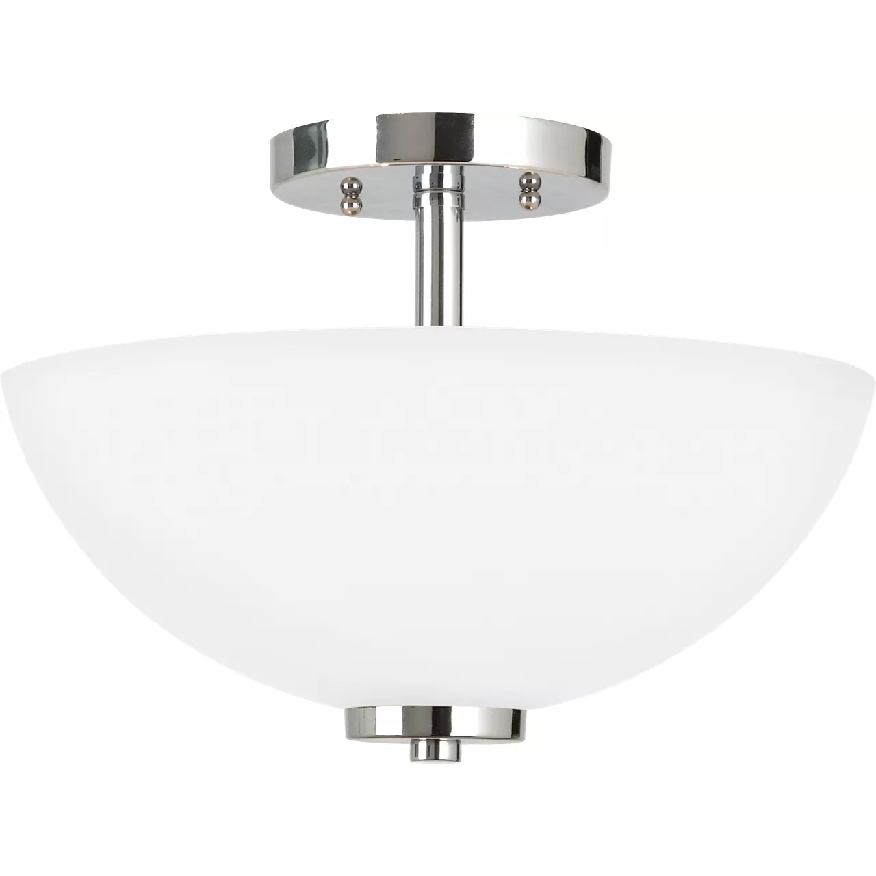 Oslo 2 Light 13.5 inch Chrome Convertible Pendant Semi-Flush Ceiling Light