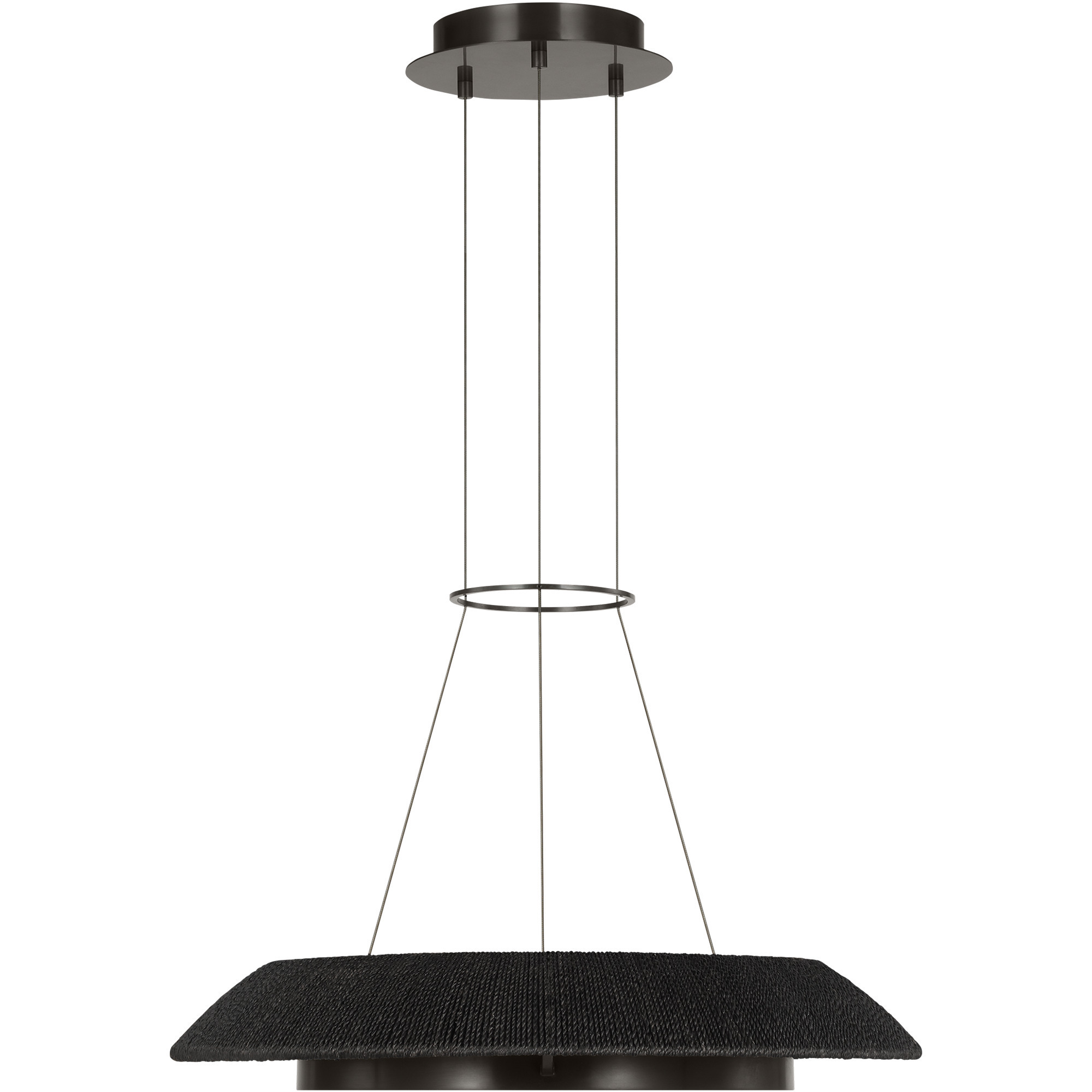 Sean Lavin Noa 1 Light 27.1 inch Bronze Chandelier Ceiling Light in Washed Black Sea Grass