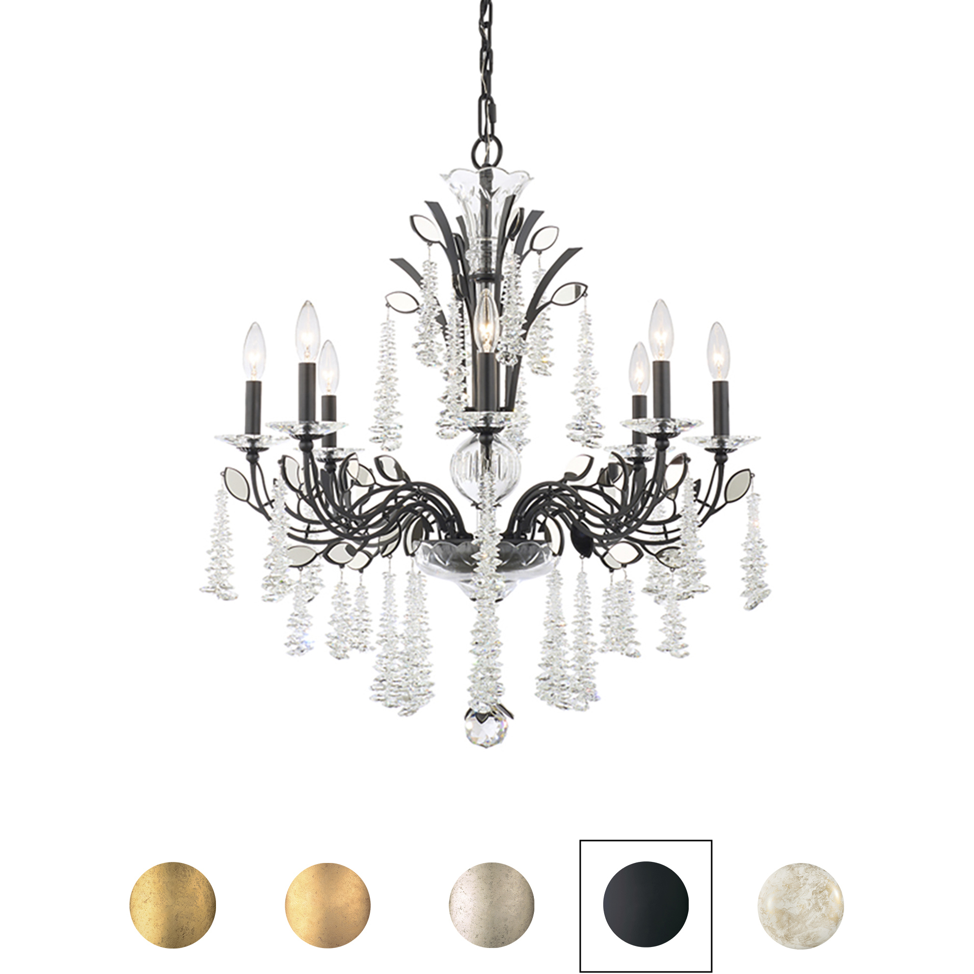 Signature MacLyn 8 Light 30.5 inch French Gold Chandelier Ceiling Light
