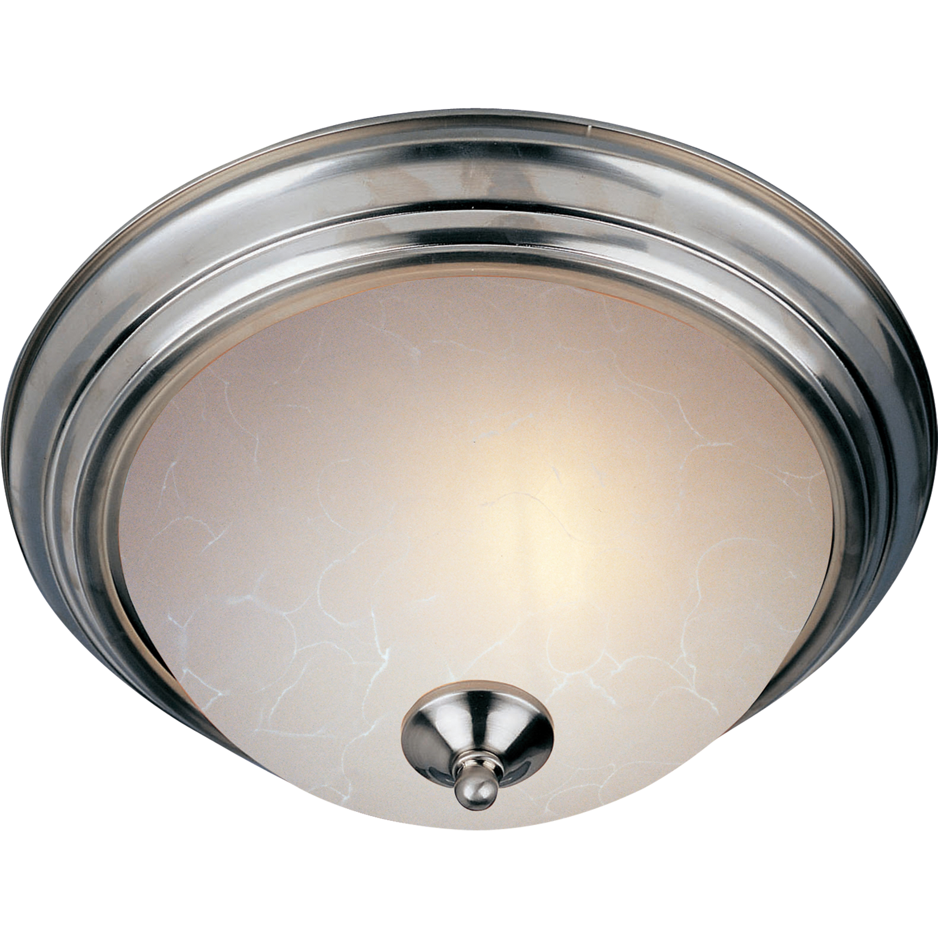 Essentials - 584x 2 Light 13.5 inch Satin Nickel Flush Mount Ceiling Light in Ice