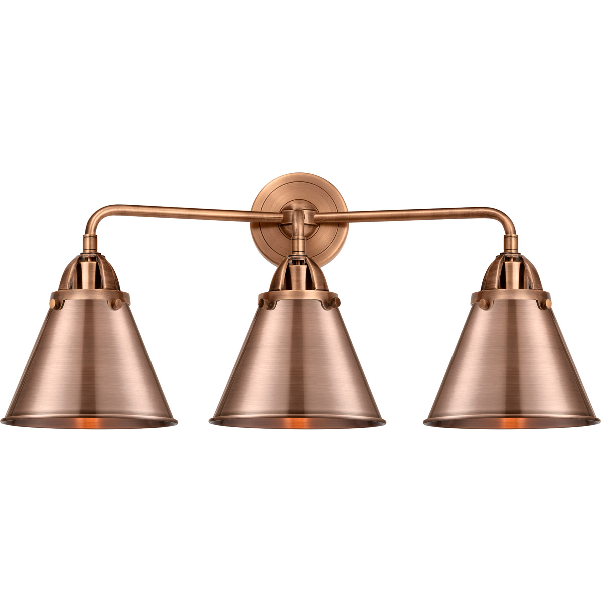 Nouveau 2 Appalachian LED 26 inch Antique Copper Bath Vanity Light Wall Light
