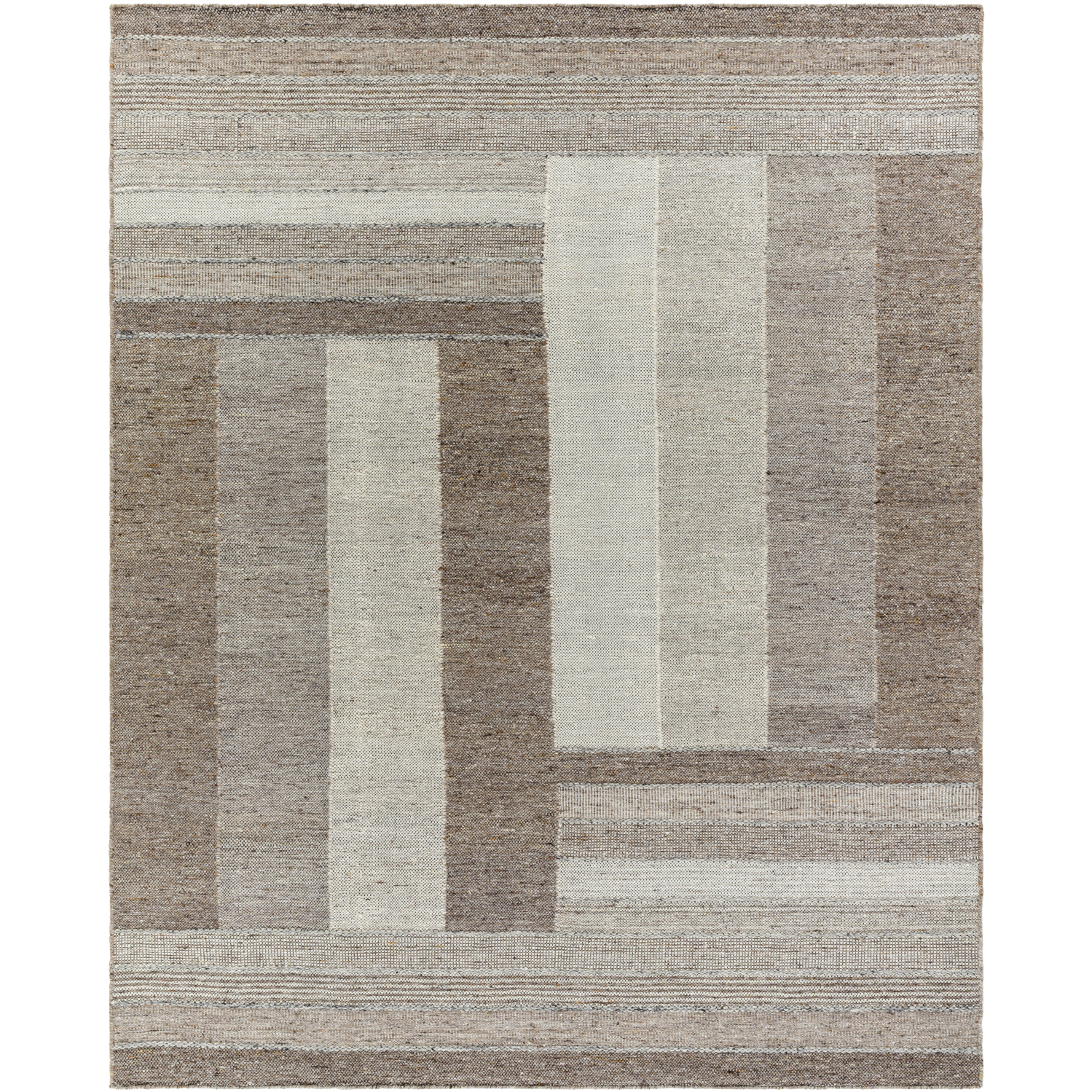 Celtic 180 X 144 inch Warm Grey / Sage / Grey / Prairie Dust / Light Silver Handmade Rug in 12 x 15