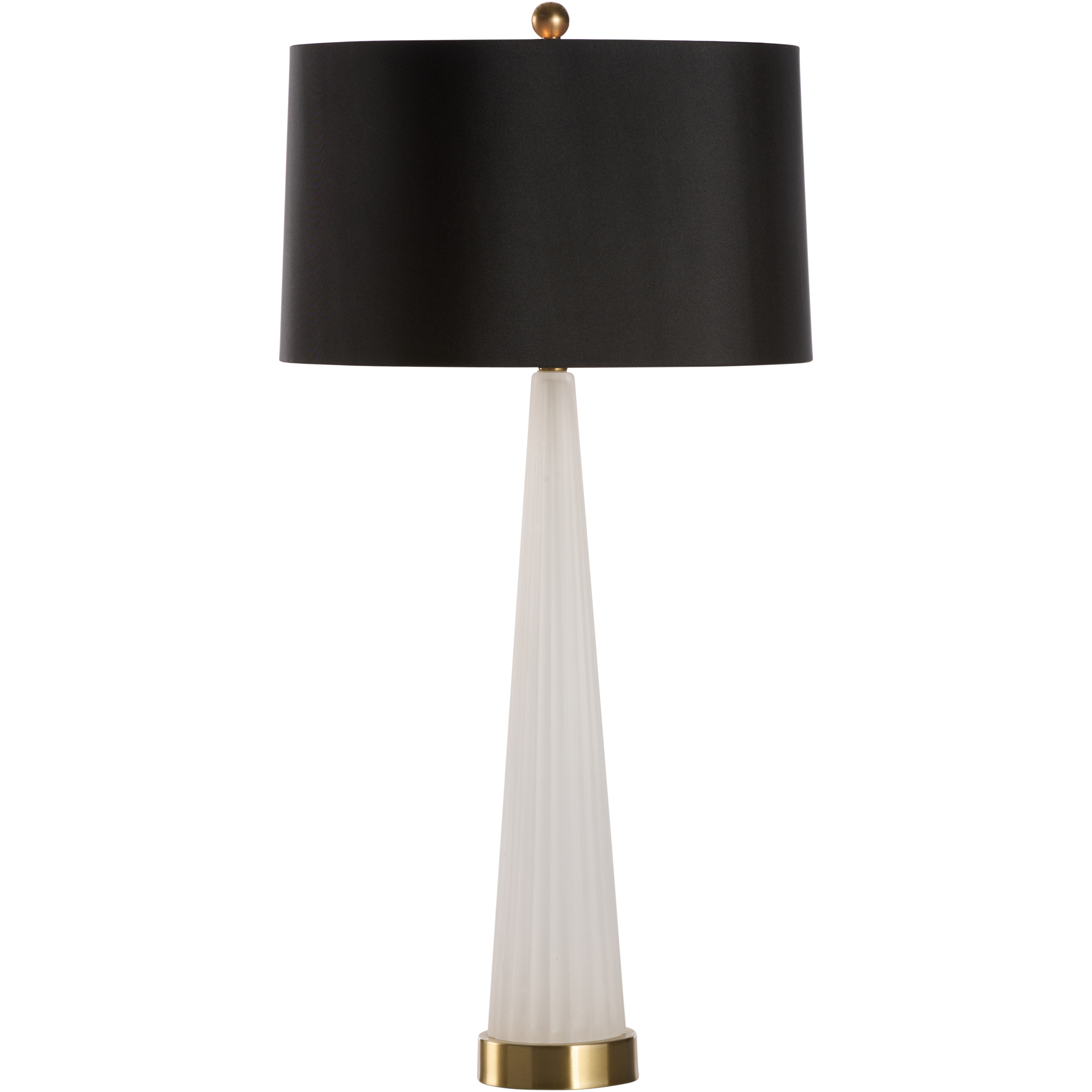 Ava 27 inch 100.00 watt White/Cream and Gold Table Lamp Portable Light