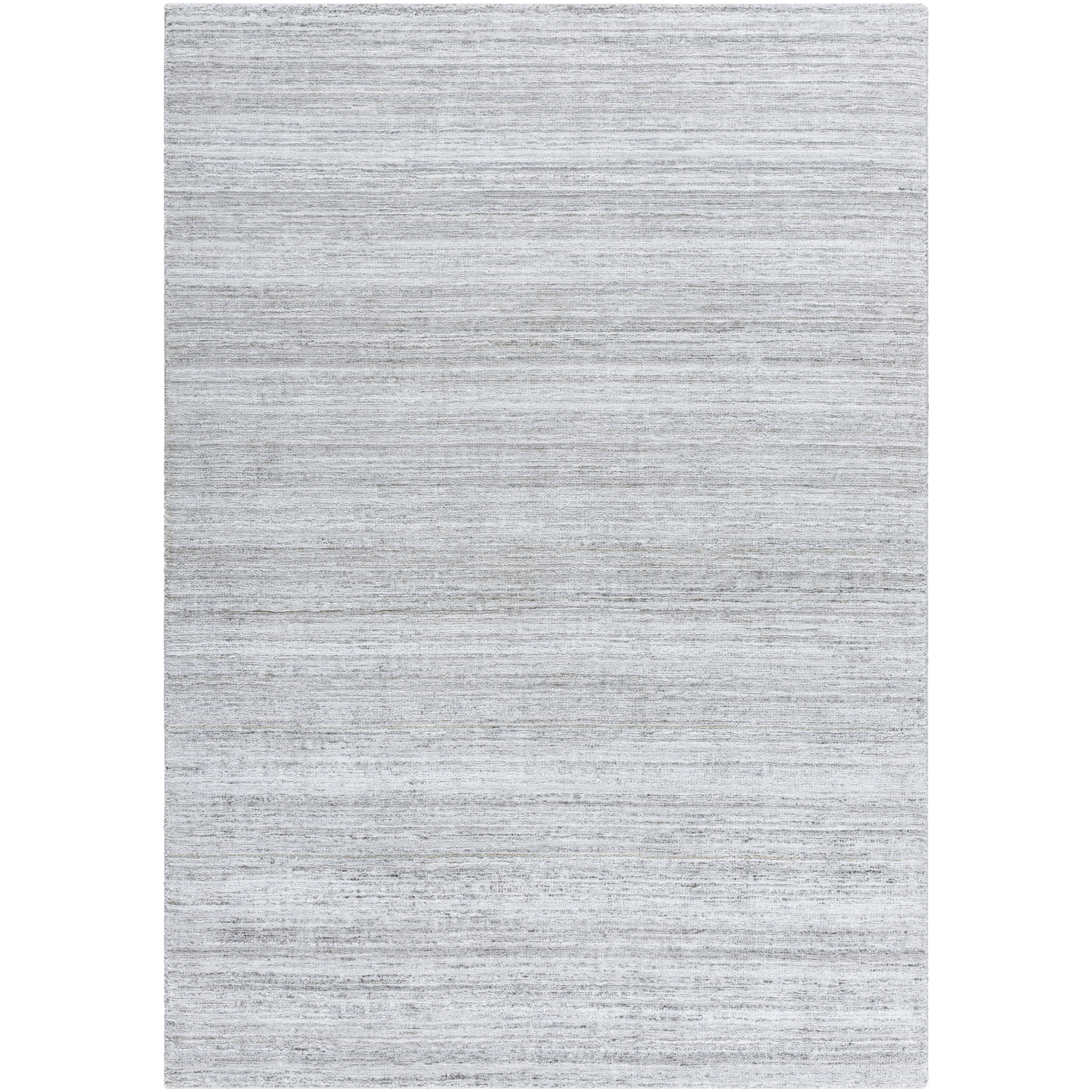 Grandeur 108 X 72 inch Silver / Light Silver / Metallic - Silver Handmade Rug in 6 x 9