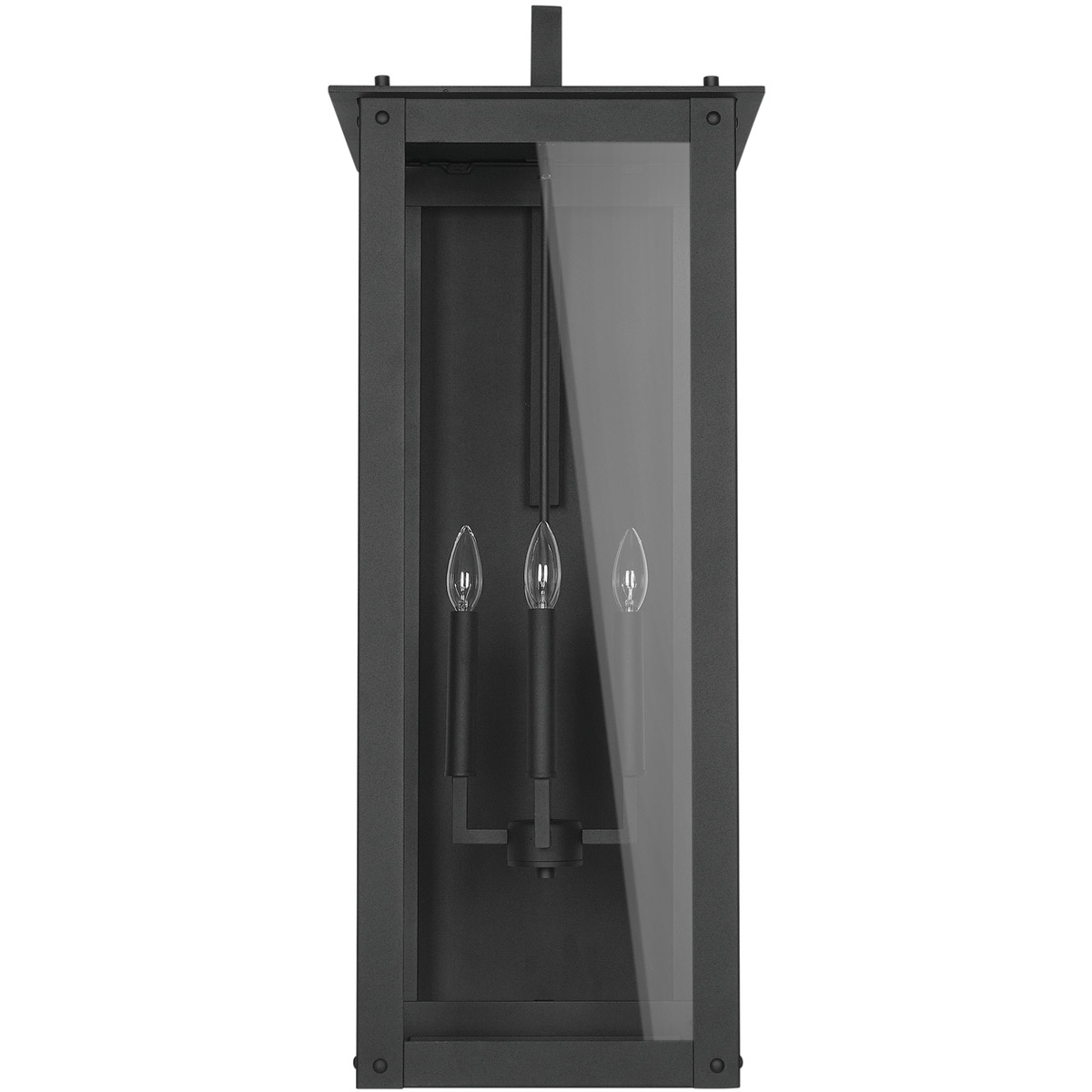 Capital Lighting Hunt 4 Light 36 inch Black Outdoor Wall Mount in Incandescent 934642BK - Open Box