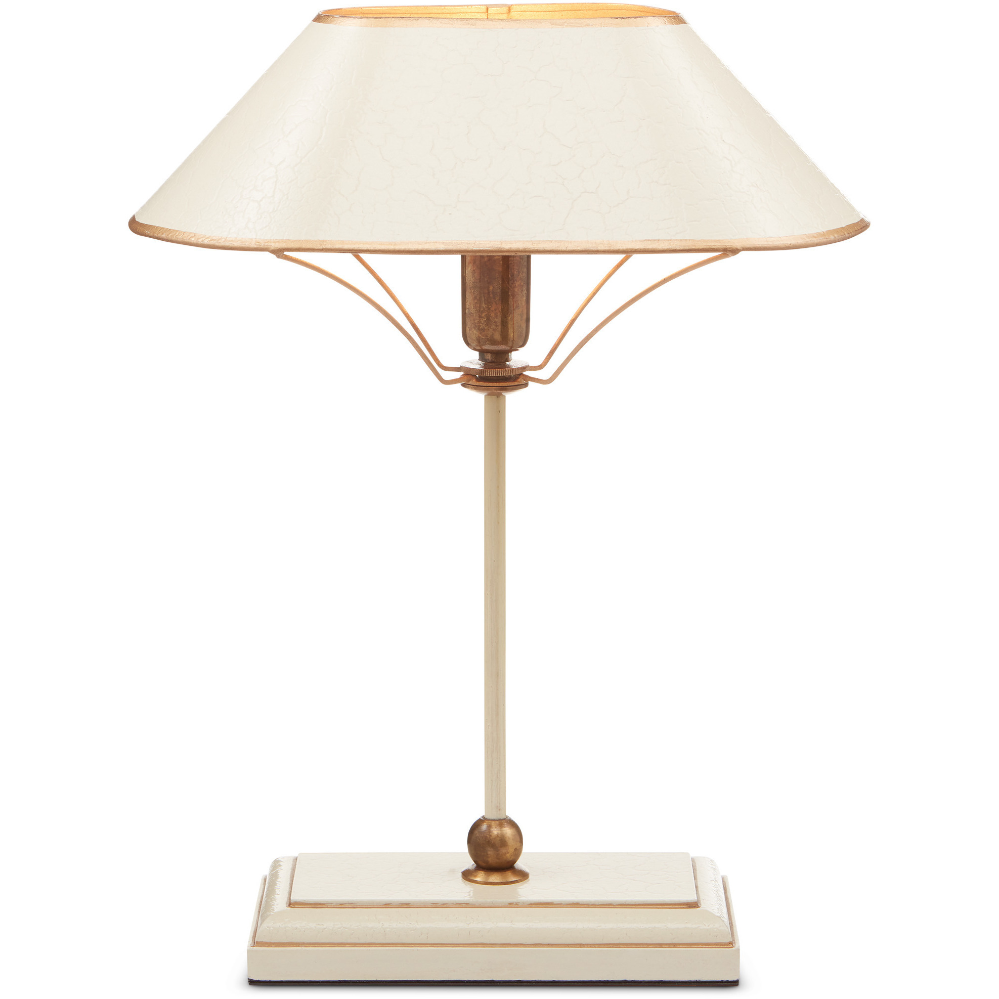Daphne 16.5 inch 60 watt Ivory and Gold Table Lamp Portable Light