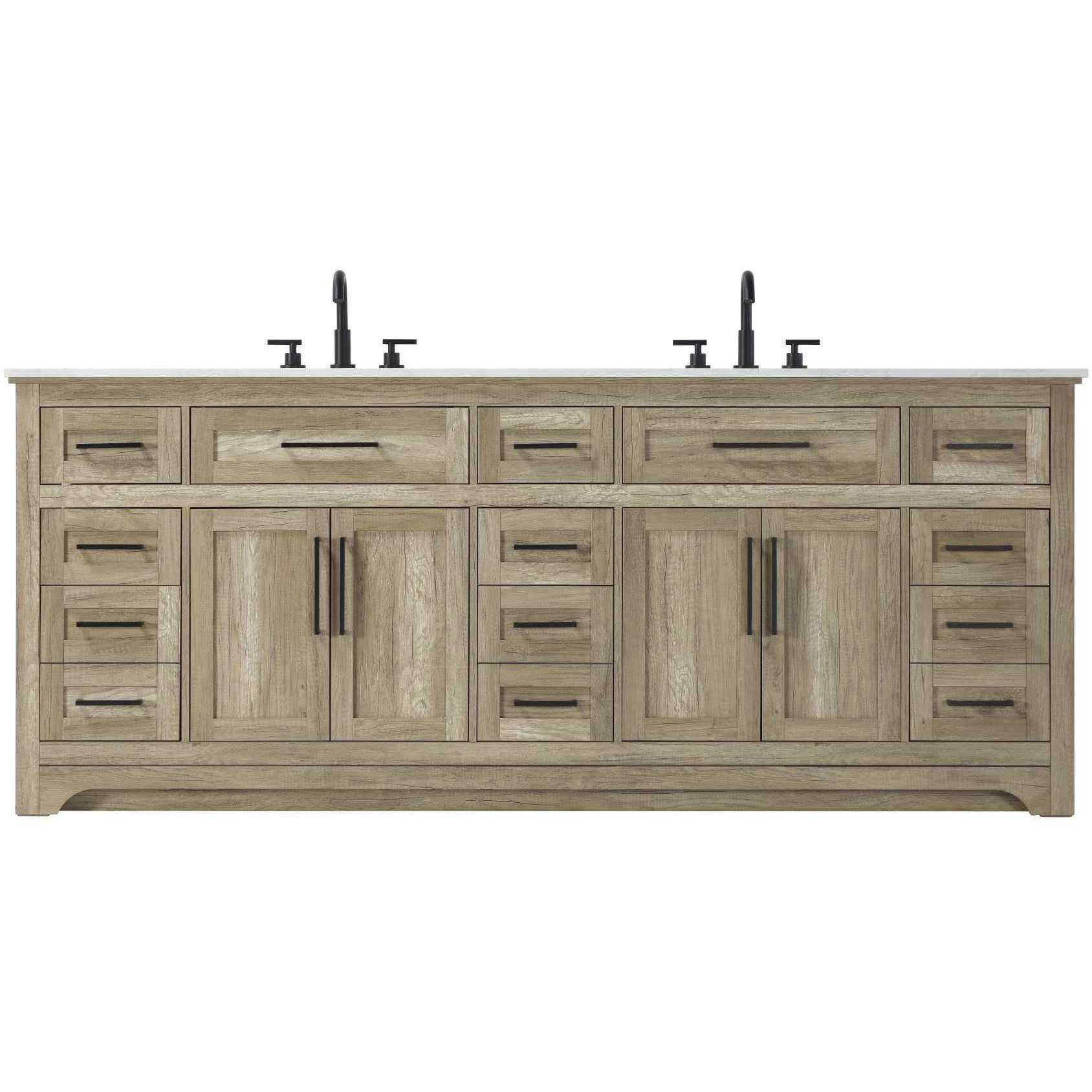 Remington 84 X 35 inch Natural Oak Bathroom Vanity Cabinet