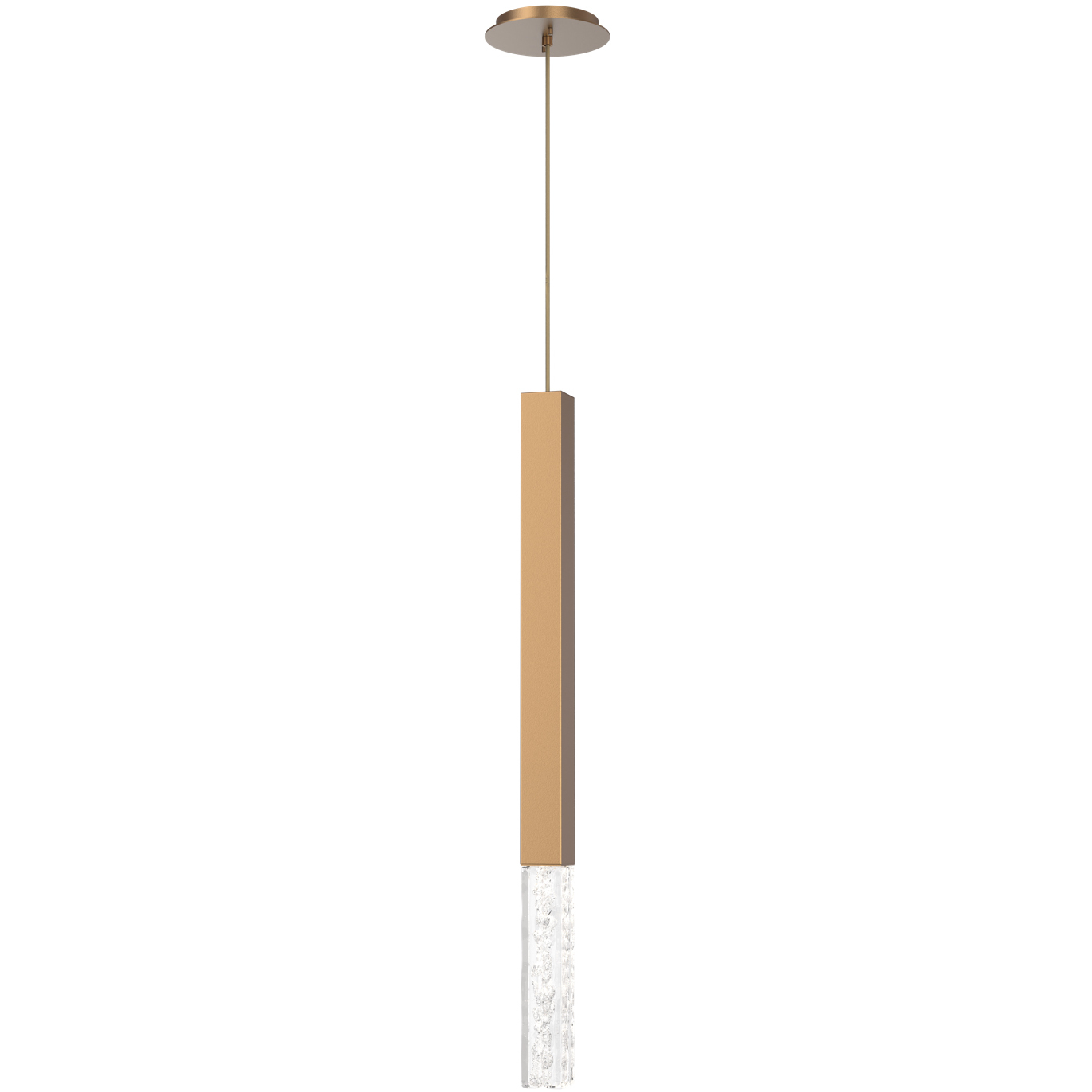 Axis XL LED Novel Brass Pendant Ceiling Light in 3000K LED