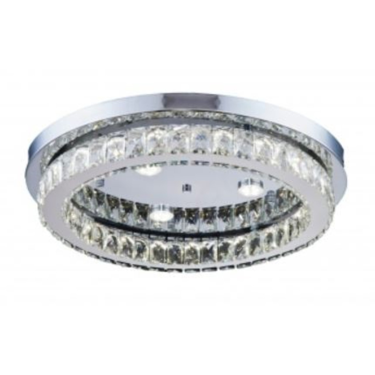 Canada LED 19.6 inch Chrome Flush Mount Ceiling Light