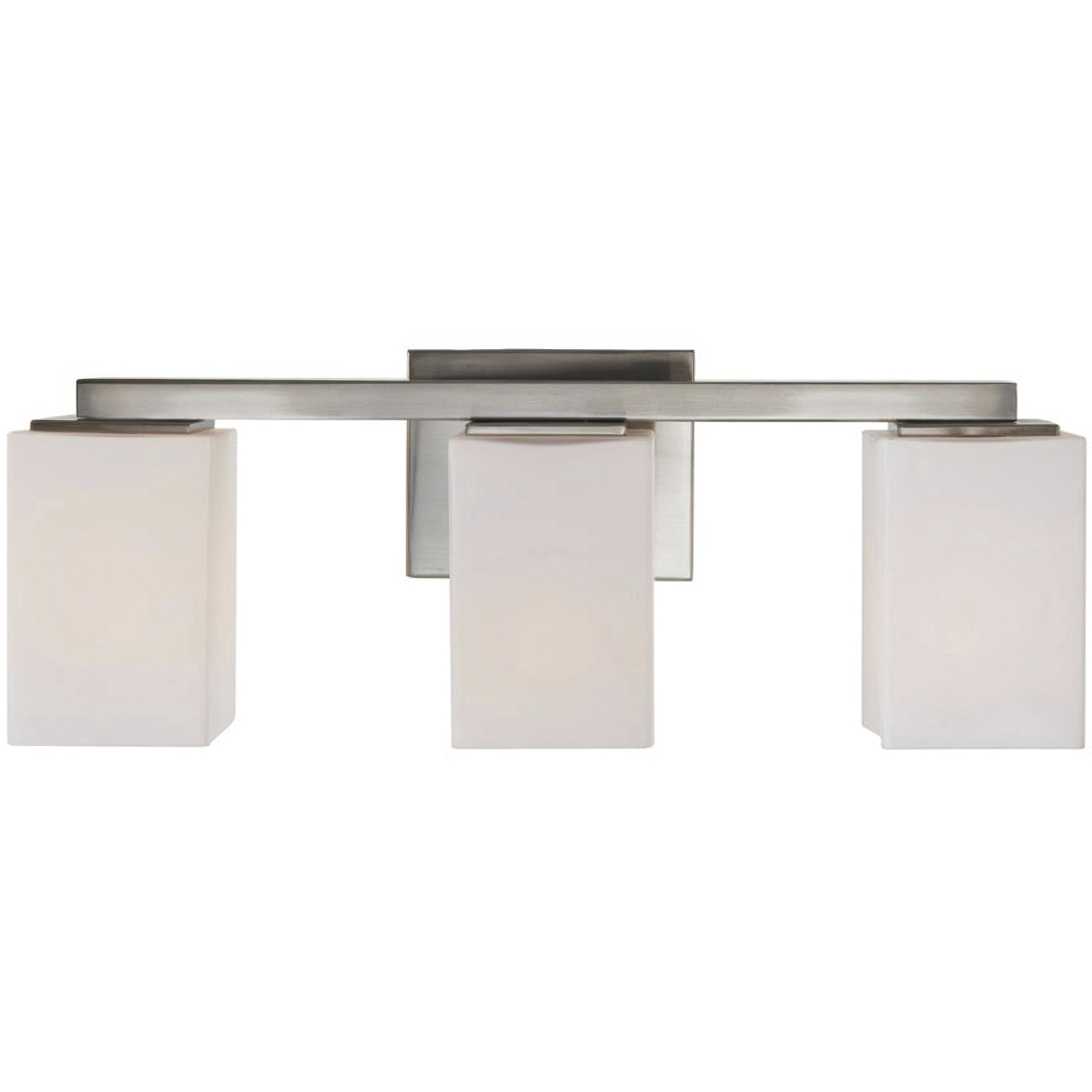 Capri 3 Light 21 inch Brushed Nickel Bath Vanity Wall Light, Luz Studio