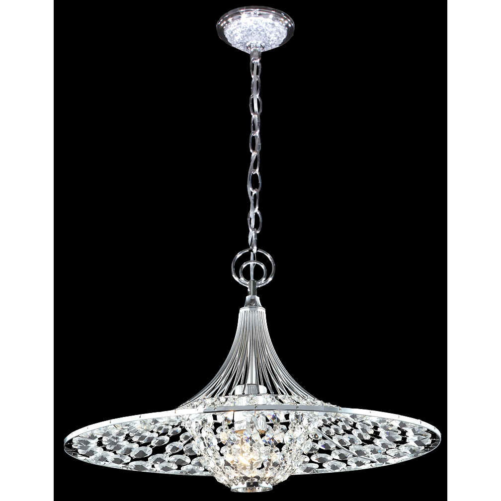 Contemporary 3 Light 17 inch Silver Pendant Ceiling Light