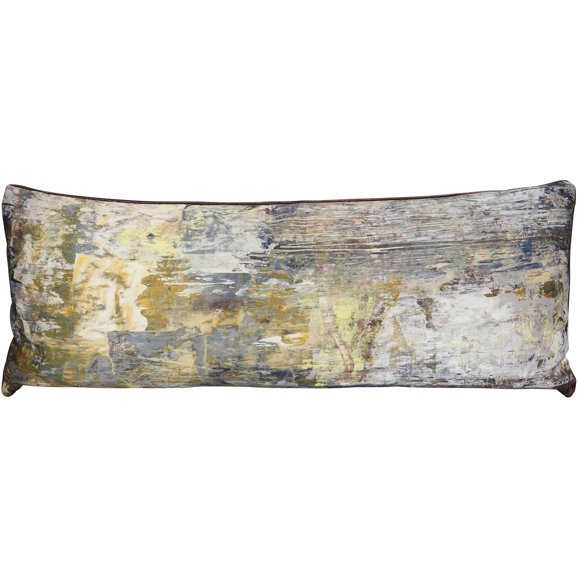 Wyatt Abstract 36 inch Multicolor Pillow in 36" x 14"
