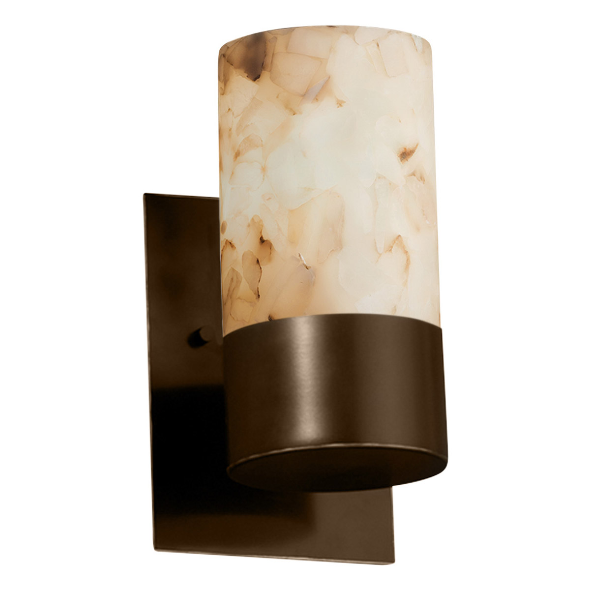 Alabaster Rocks LED 5 inch Dark Bronze Wall Sconce Wall Light