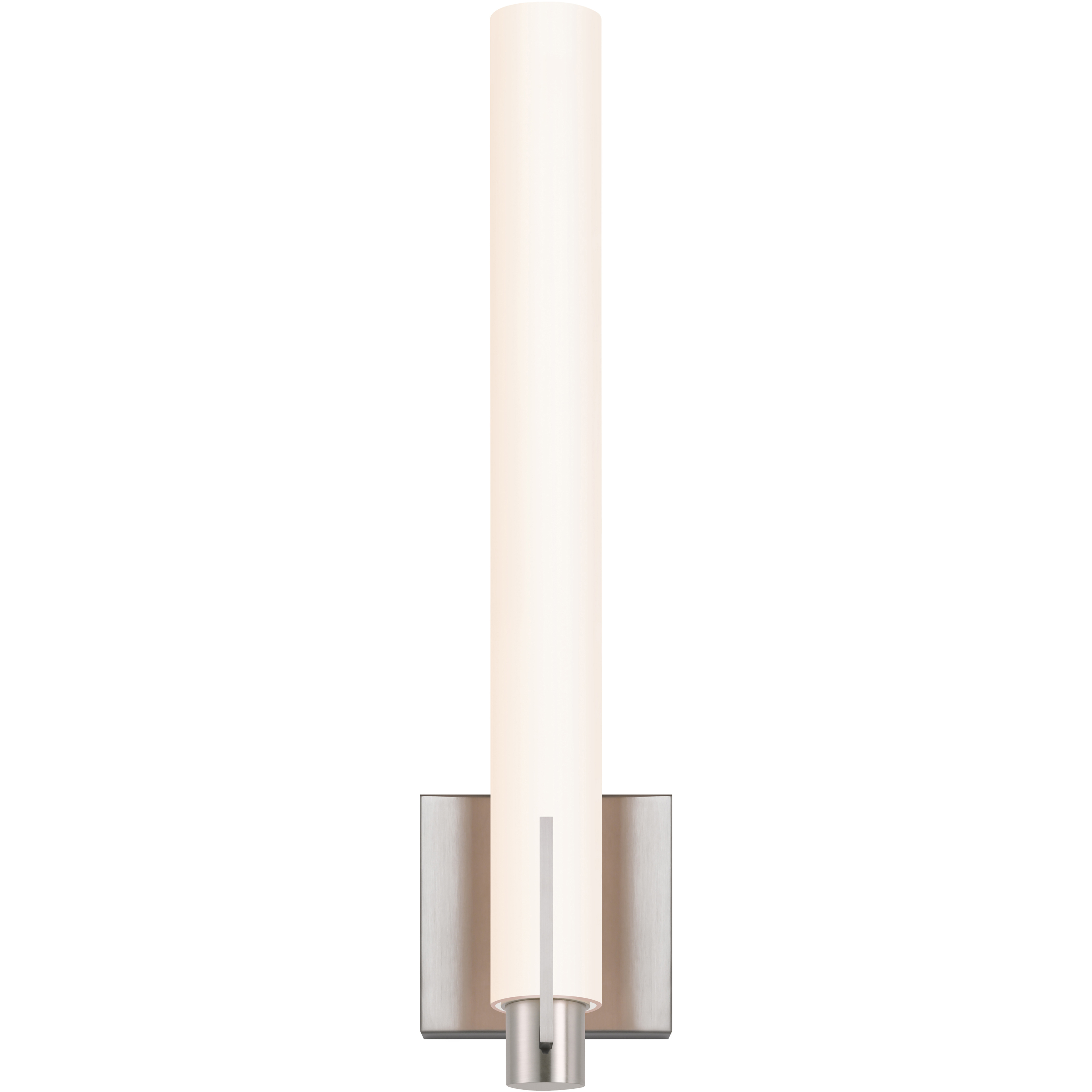 Tubo Slim LED 4.25 inch Satin Nickel ADA Sconce Wall Light in Spine