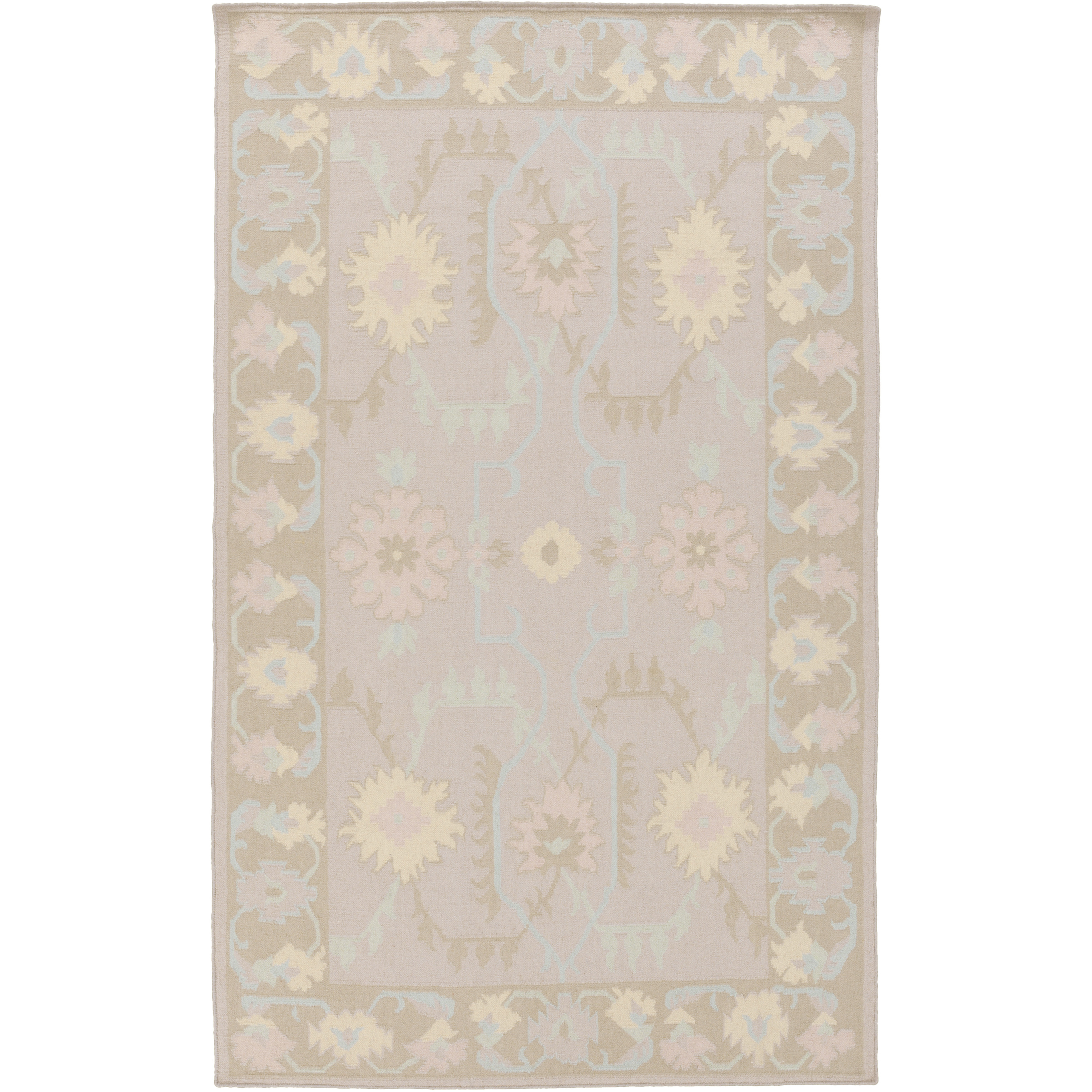 Jewel Tone II 36 X 24 inch Lilac, Cream, Pale Pink, Tan, Butter Rug