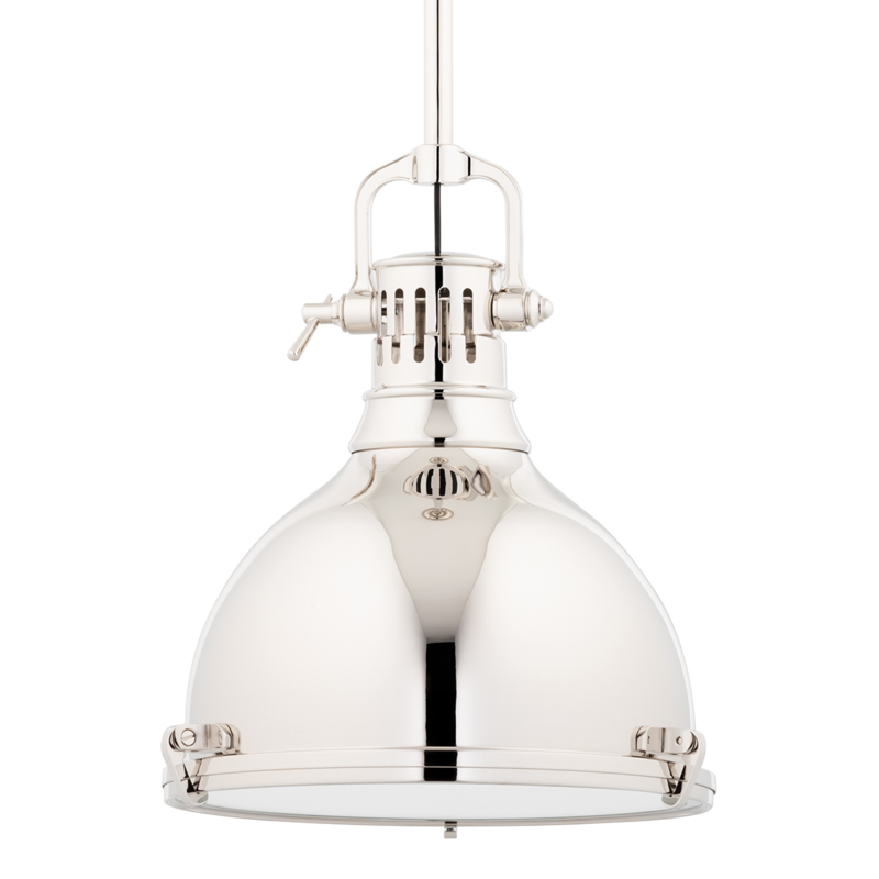 Pelham 1 Light 14 inch Polished Nickel Pendant Ceiling Light