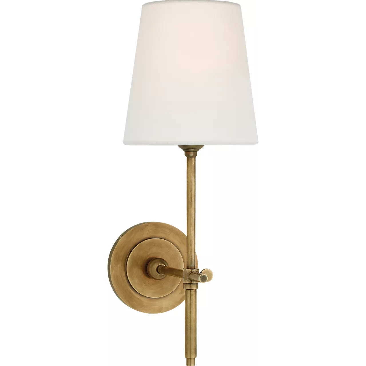 Visual Comfort Thomas O'Brien Bryant 1 Light 6 inch Hand-Rubbed Antique Brass Sconce Wall Light TOB2002HAB-L - Open Box