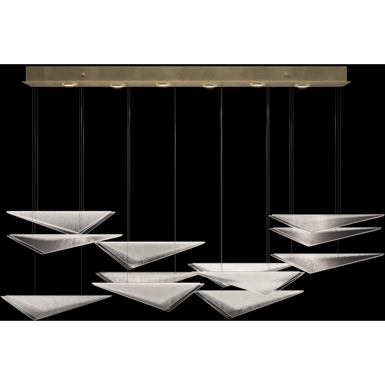Volo 6 Light 58 inch Gold Pendant Ceiling Light