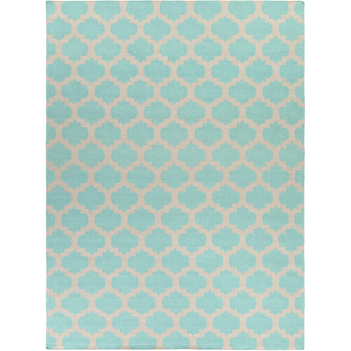 Frontier 66 X 42 inch Ivory, Aqua Rug