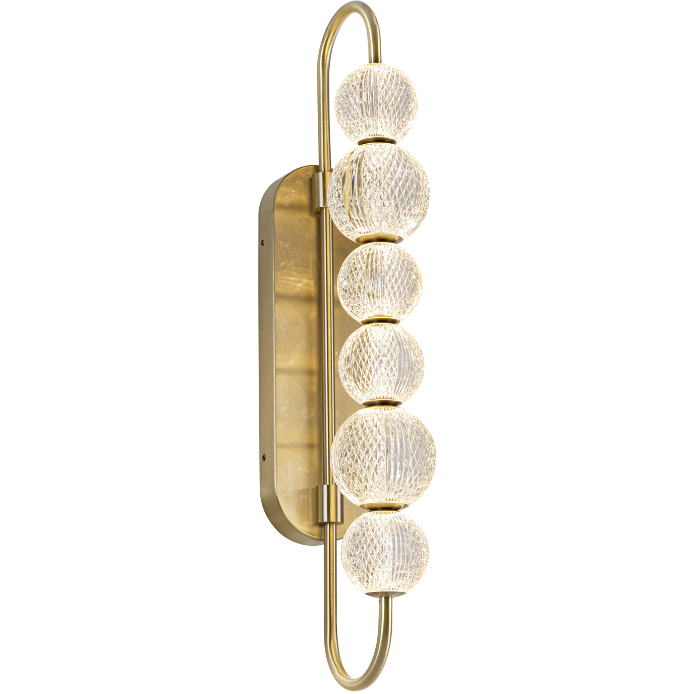 Marni LED 4.75 inch Natural Brass Wall/Vanity Light Wall Light