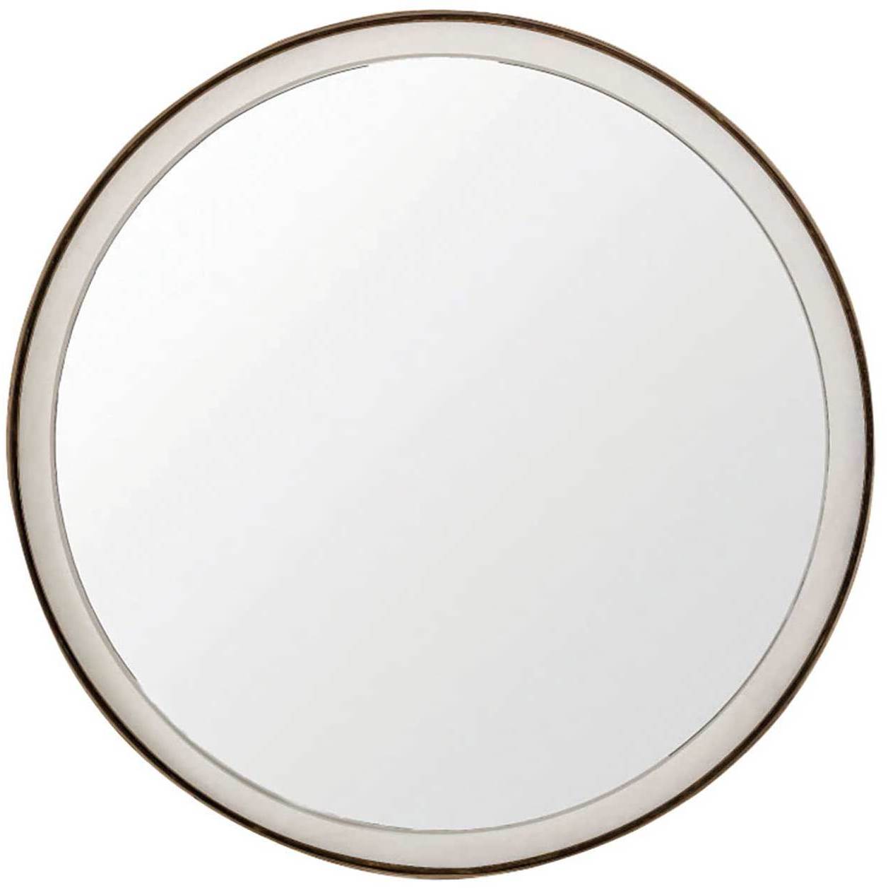 Fritz 36 X 36 inch Antique Brass Mirror
