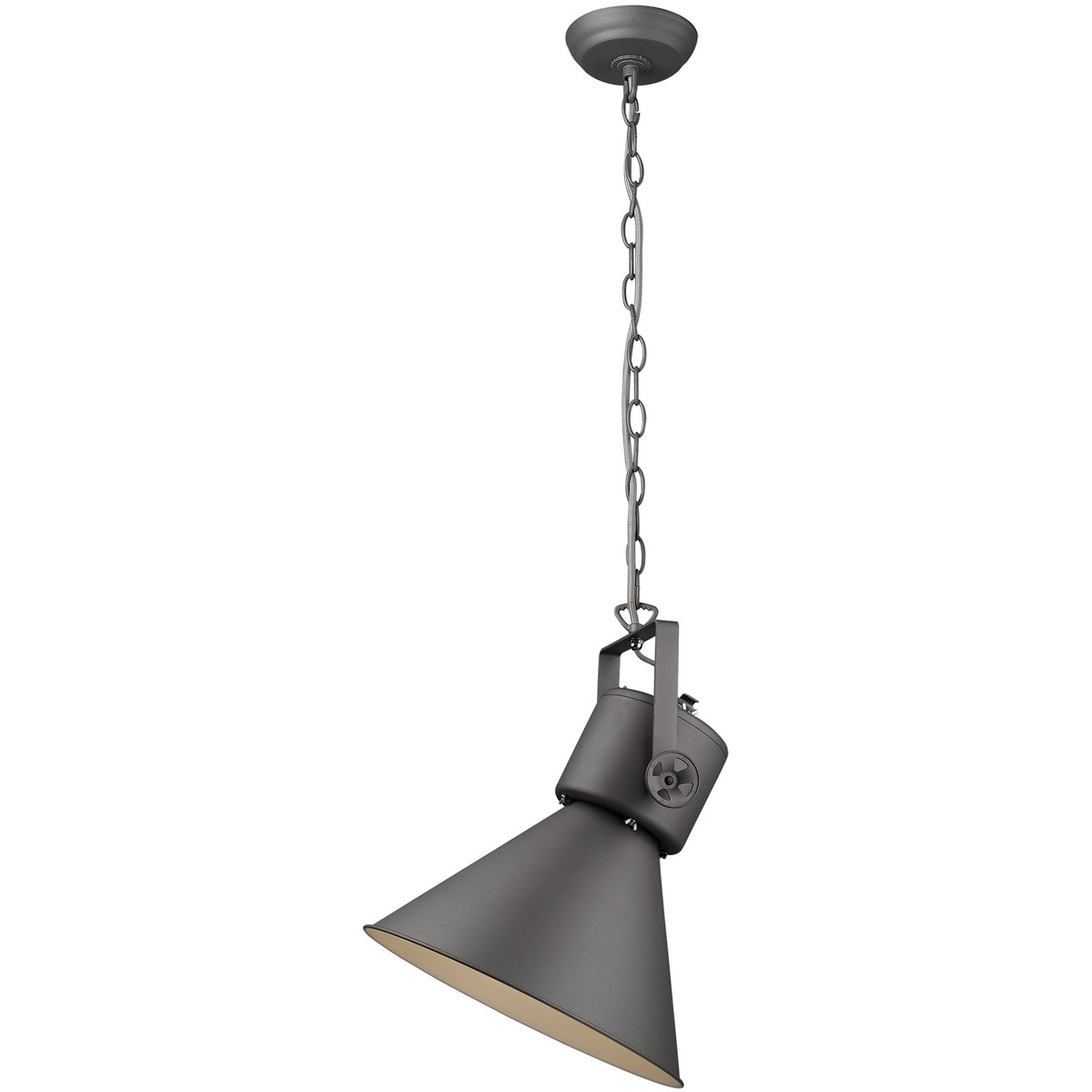 Crew 1 Light 17.75 inch Gray Pendant Ceiling Light