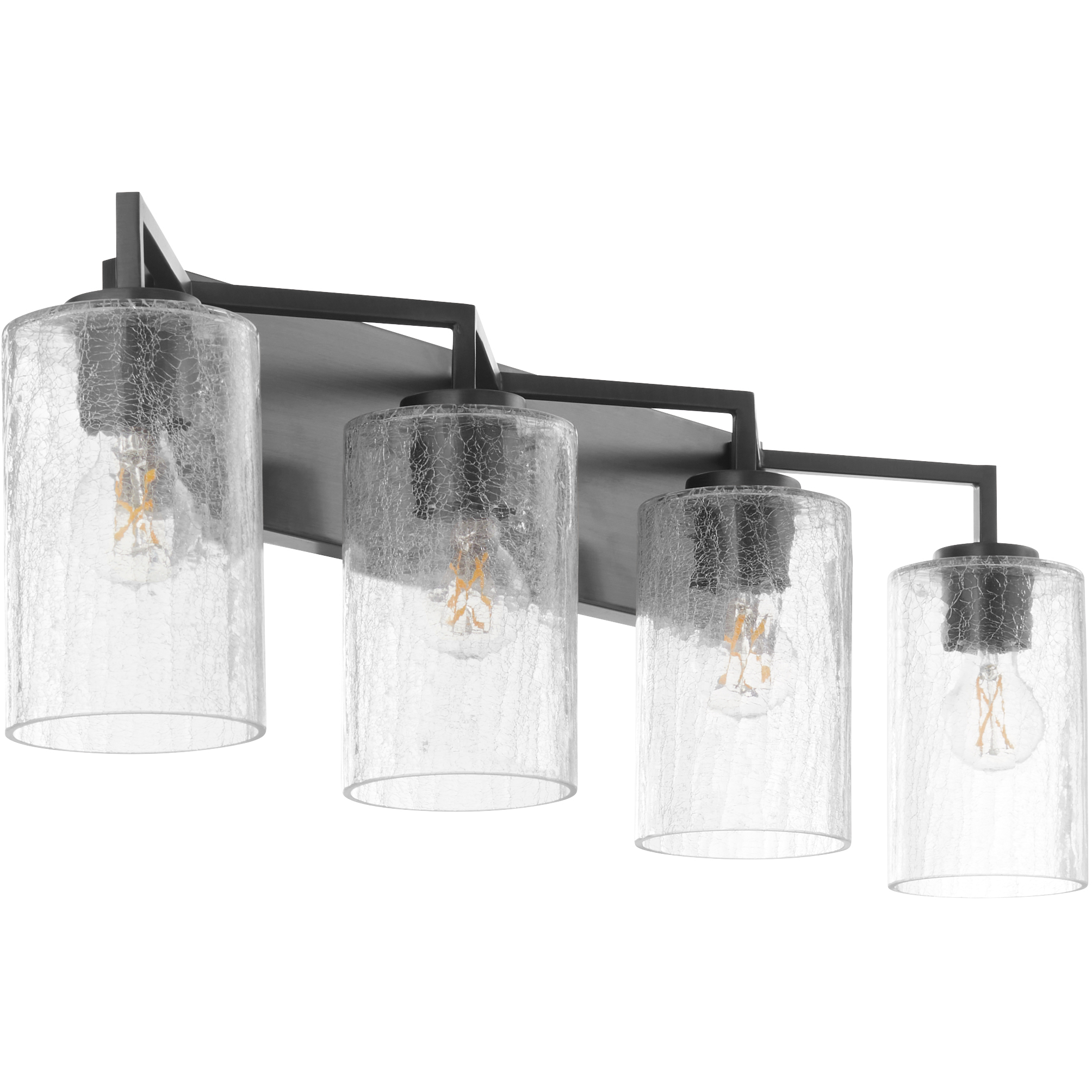 Merrick 4 Light 34.5 inch Matte Black Vanity Light Wall Light