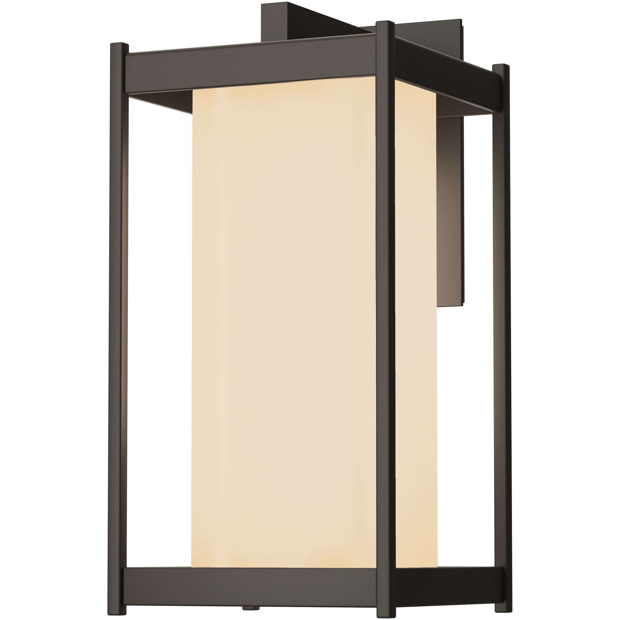 Cela 1 Light 16.3 inch Coastal Dark Smoke Outdoor Sconce in Opal, Large