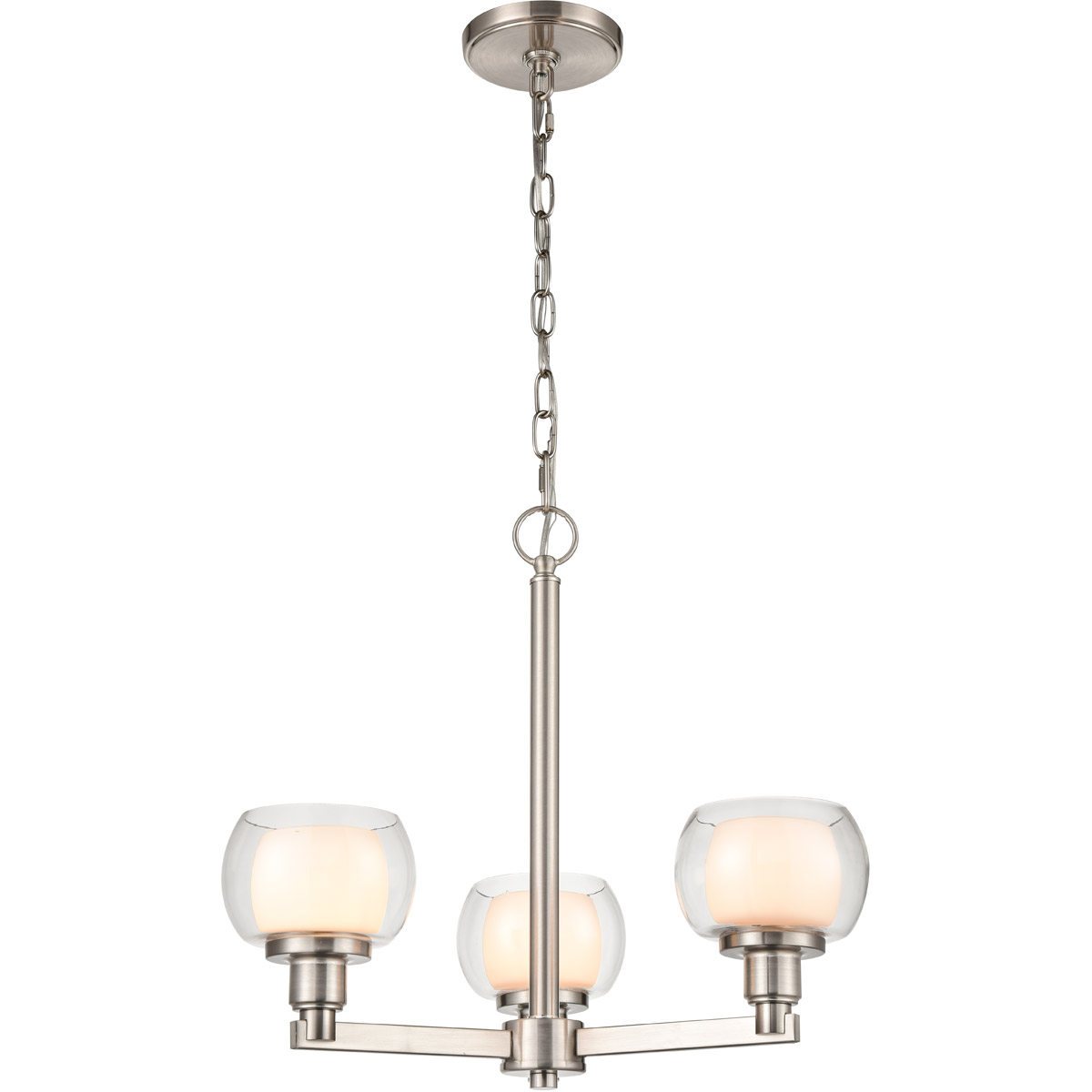Cairo 3 Light 19.63 inch Satin Nickel Pendant Ceiling Light in Incandescent
